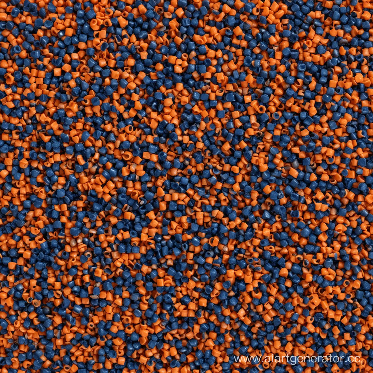 Colorful-Plastic-Crumbs-on-Dark-Blue-Background