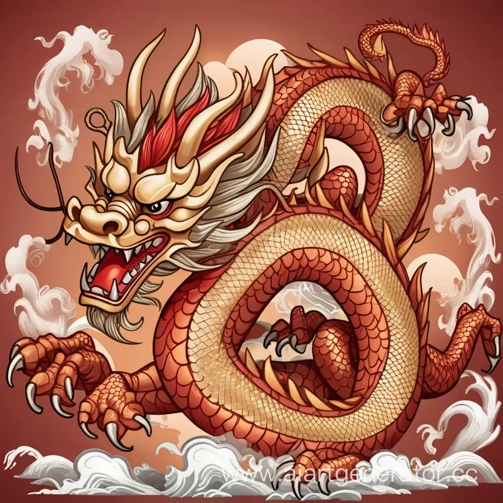 create 10 Chinese dragons images