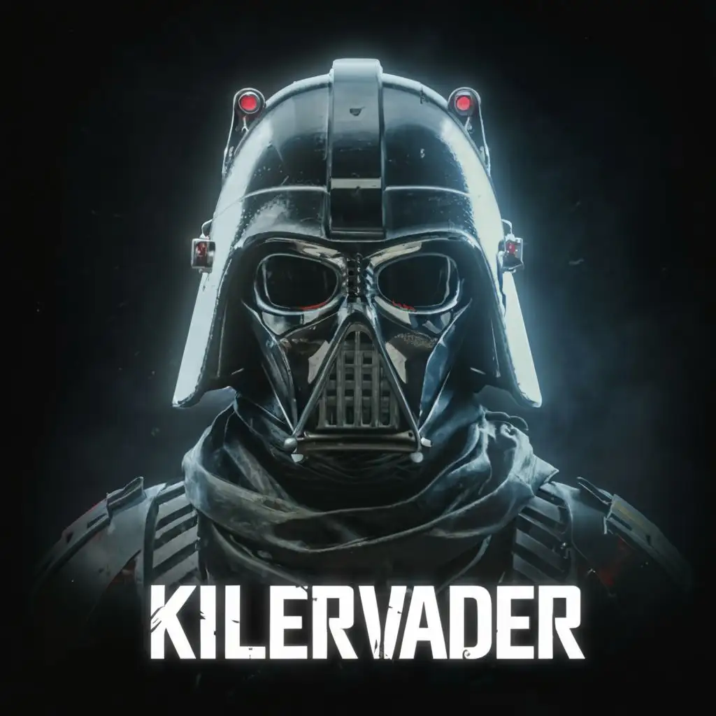 logo, Call of Duty, with the text "KillerVader", typography