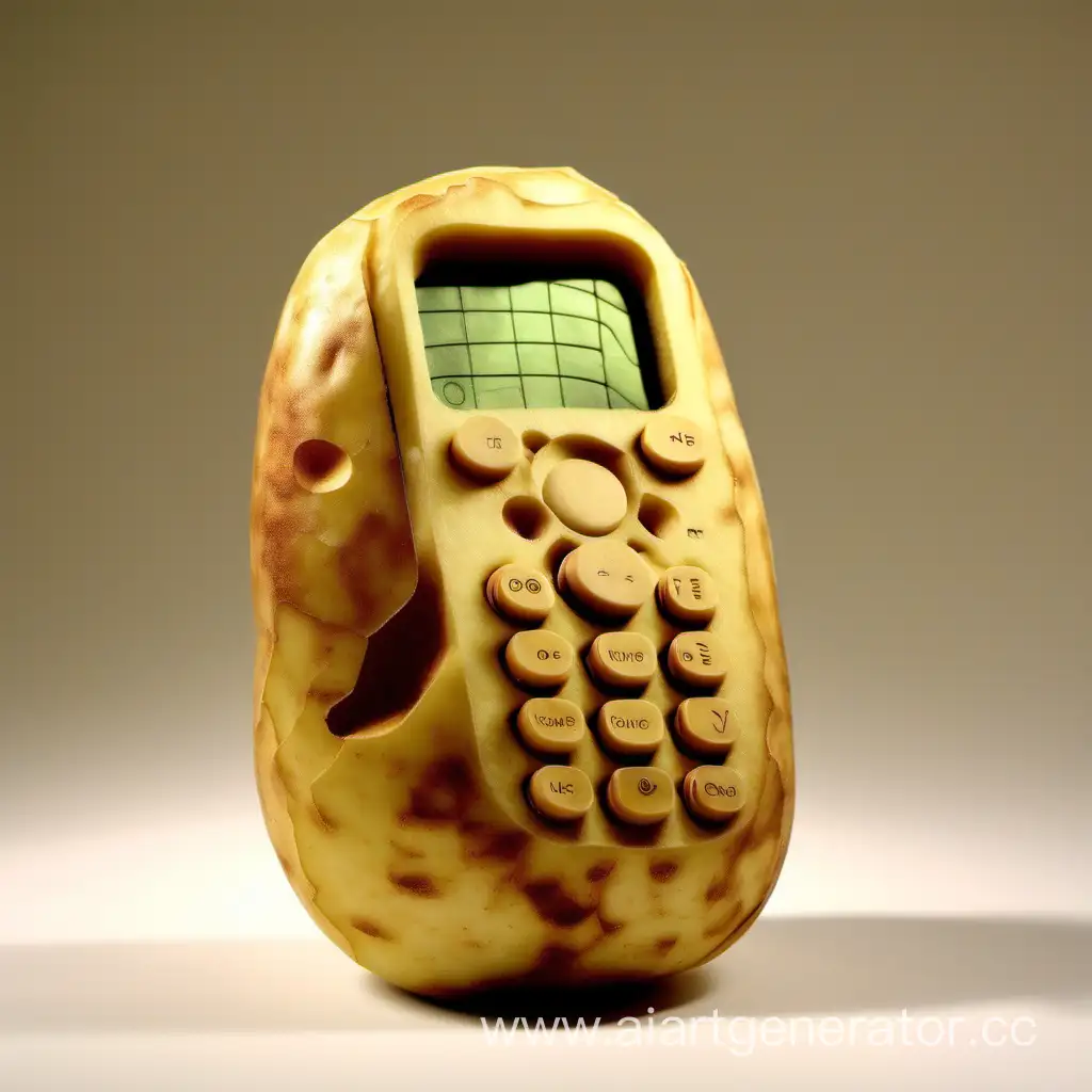 Artistic-Potato-Carved-Phone-Unique-Vegetable-Sculpture