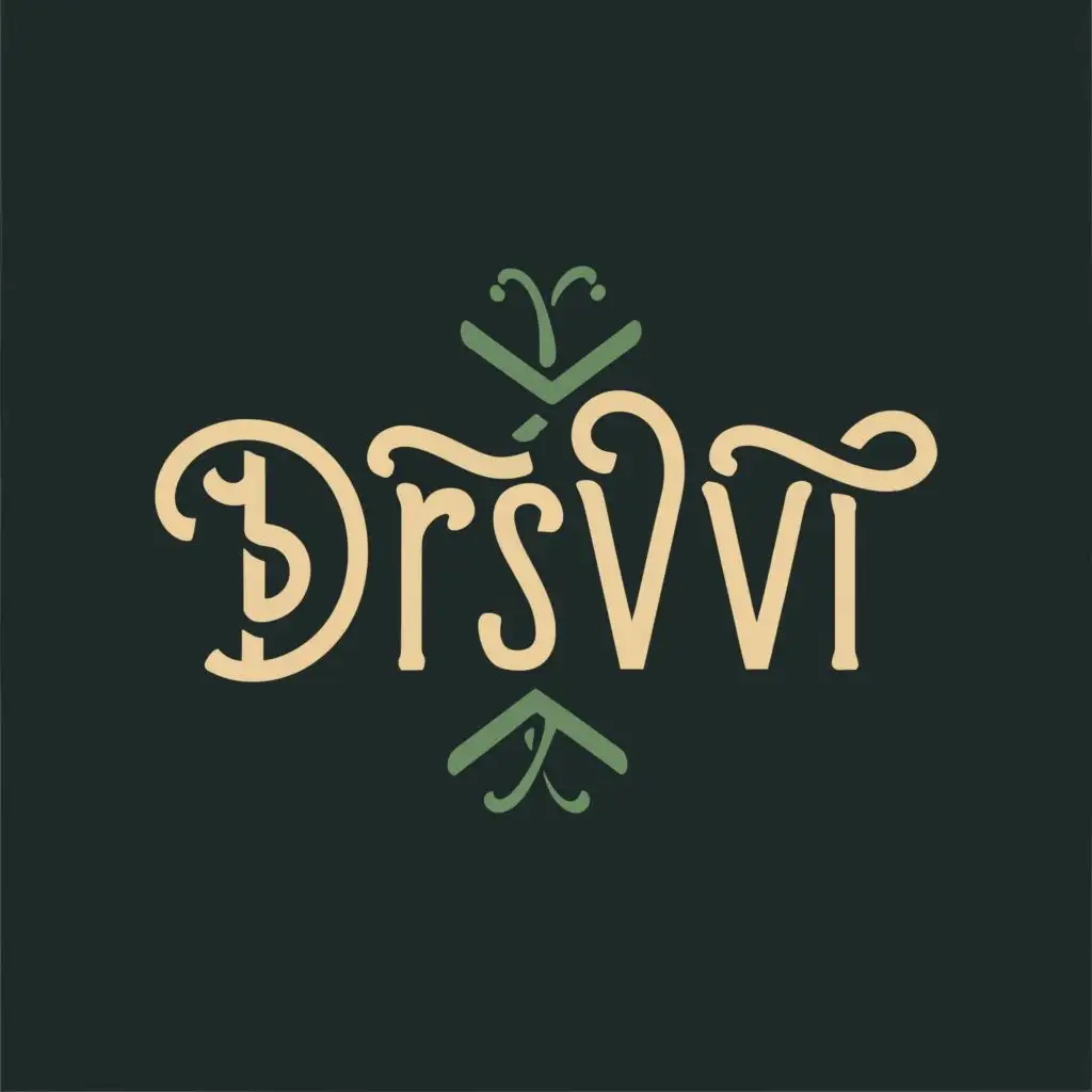 logo, jewellery, with the text "drishvi", typography, be used in Religious industry