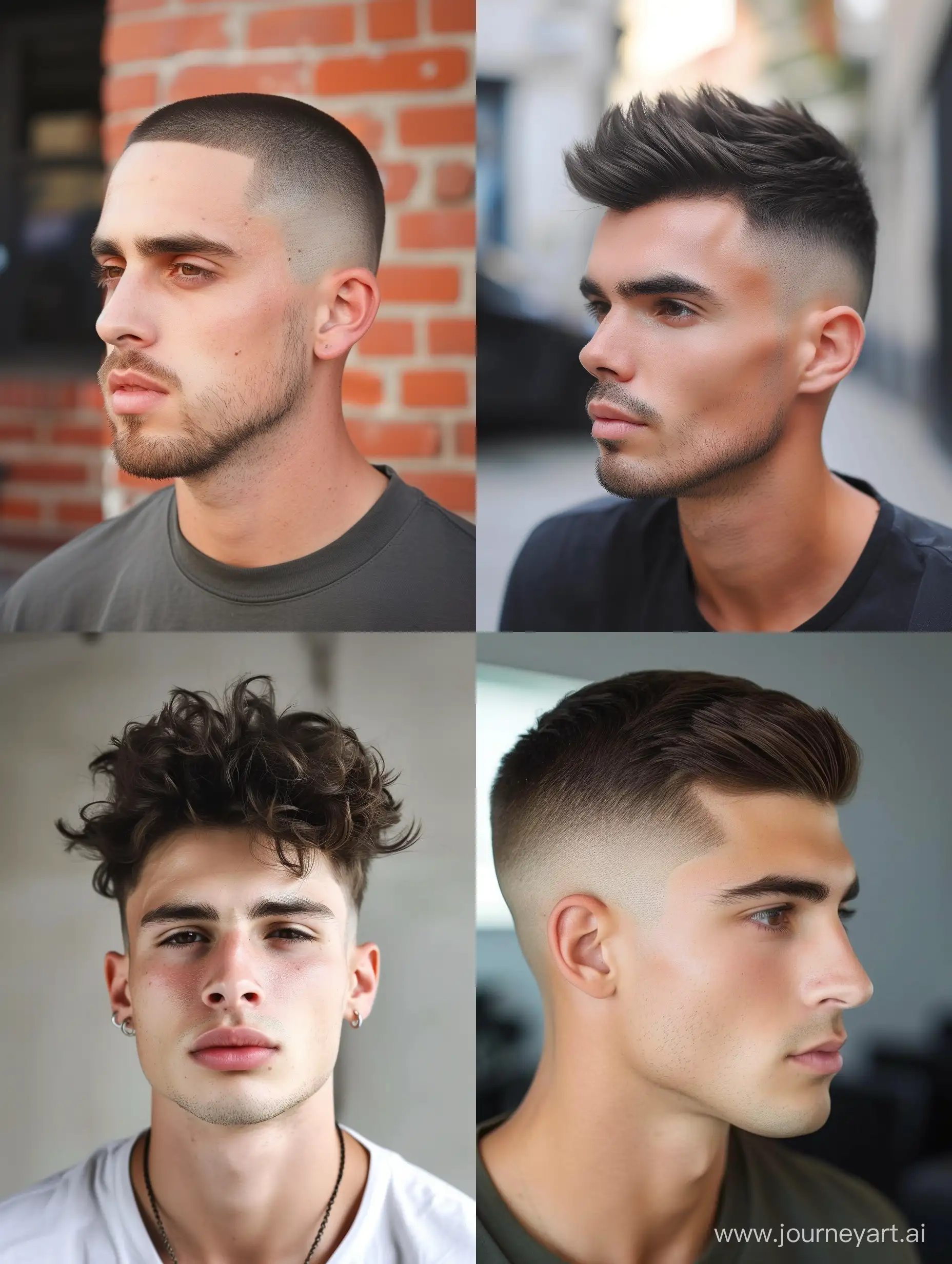 trendy buzz fade haircut for men 2024