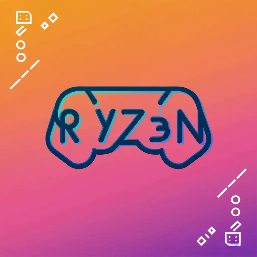 a logo design,with the text "ryz3n", main symbol:gaming,complex,be used in Nonprofit industry,clear background