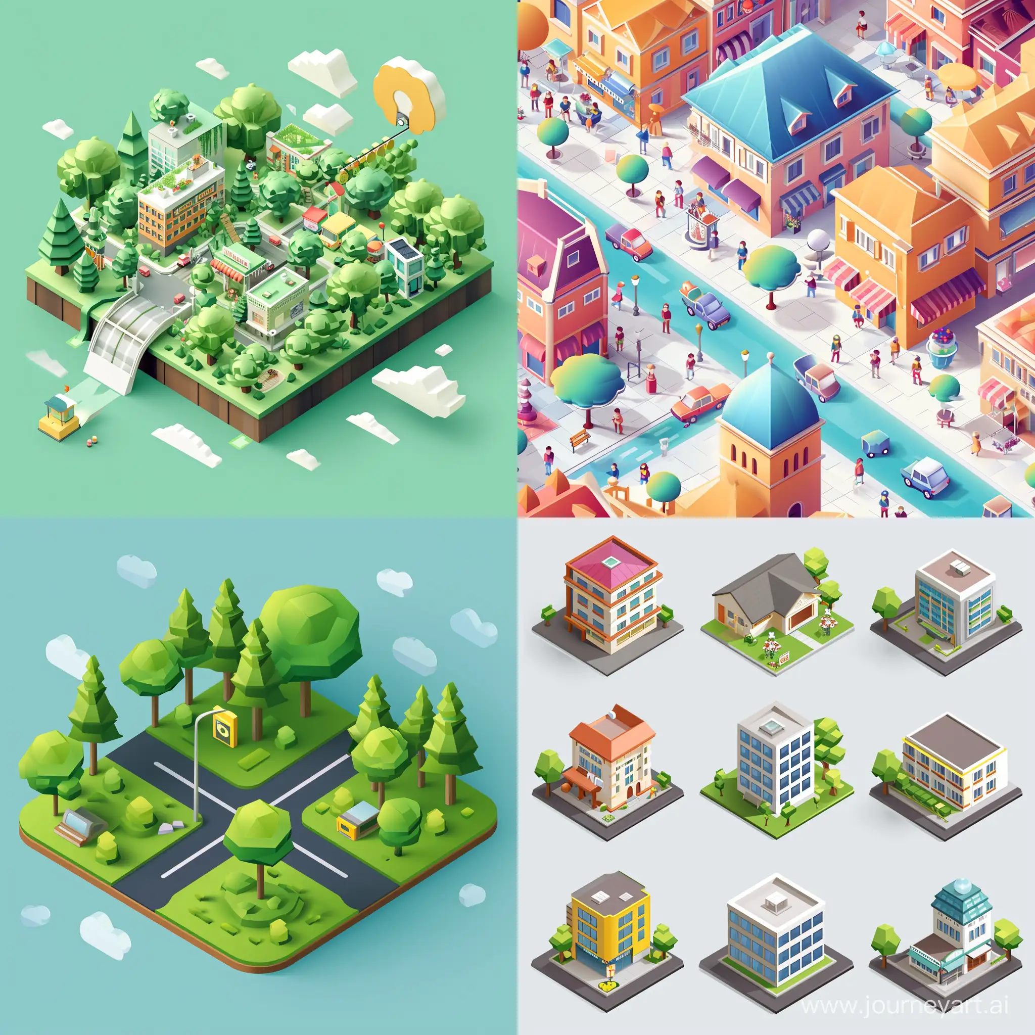 beautiful isometric in vector style