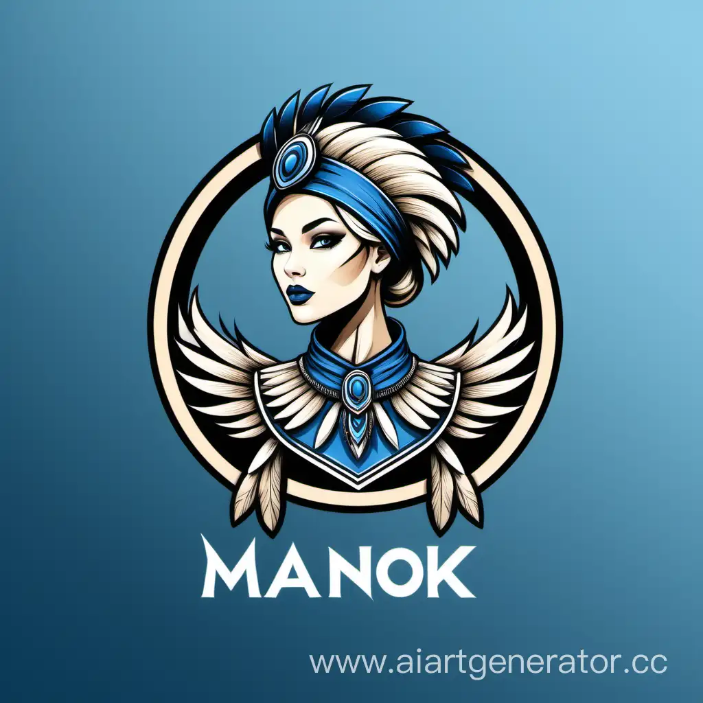 Stylish-Female-Hunter-Logo-for-MANOK-Womens-Clothing-Line