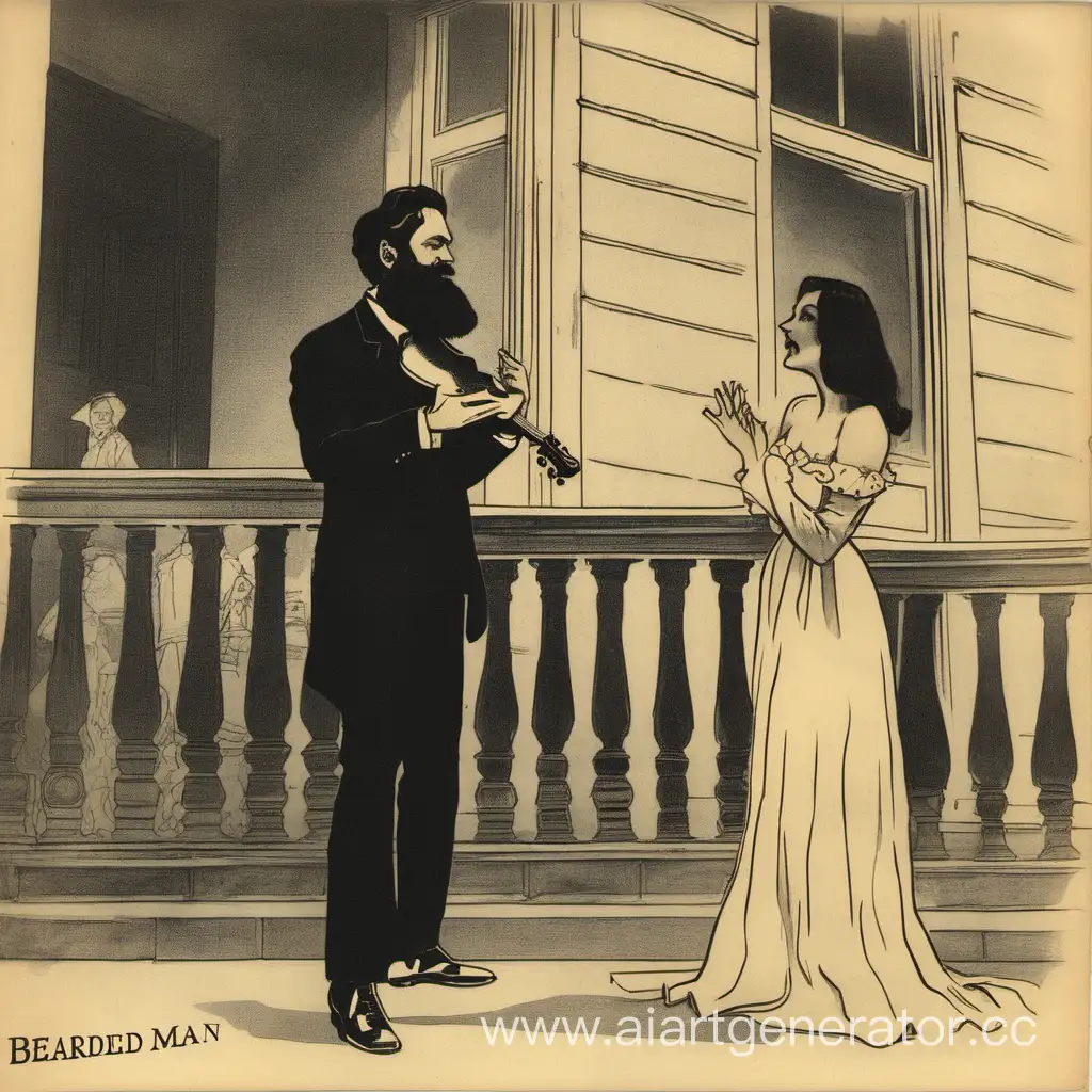 Bearded-Man-Serenades-Victoria-from-Street-Below