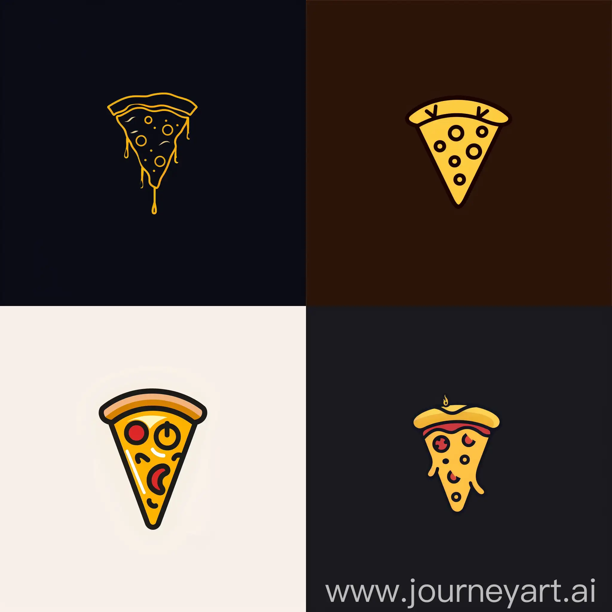 simple logo for pizza restaurant