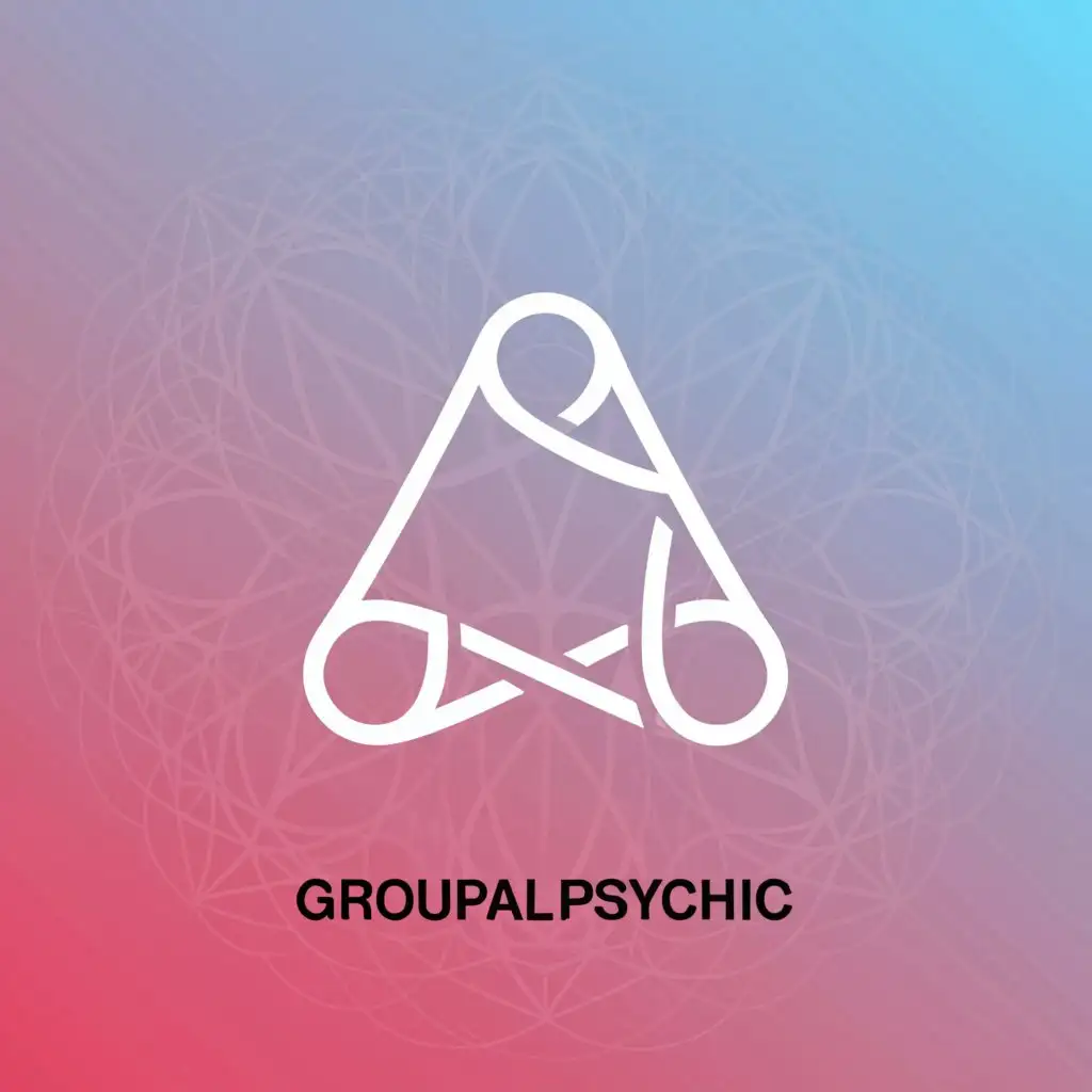 a logo design,with the text "Groupal Psychic", main symbol:a symbol that represents teambuilding, personal development, such as airbnb logo, unilever, abstract, warmth, care,Moderate,clear background