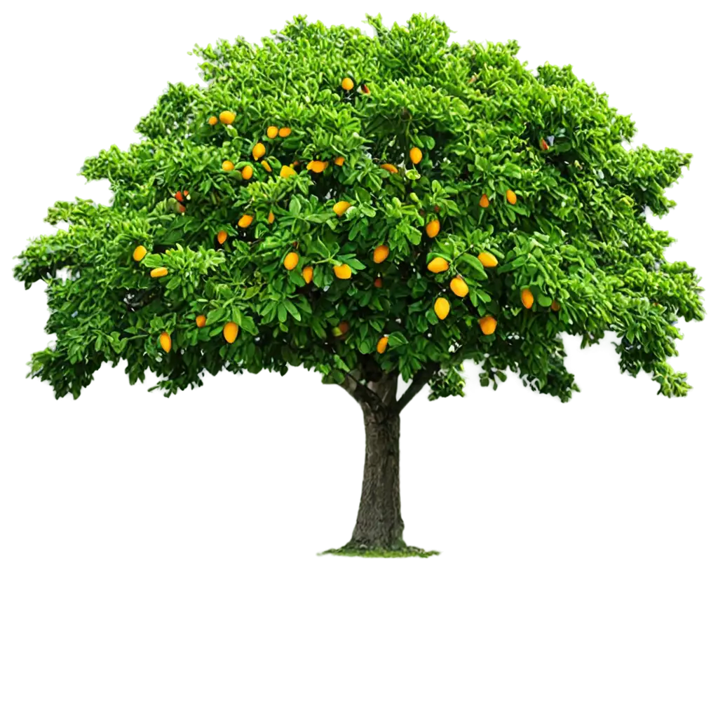 Stunningly-Realistic-PNG-Image-of-a-Lush-Mango-Tree-Laden-with-Fruits