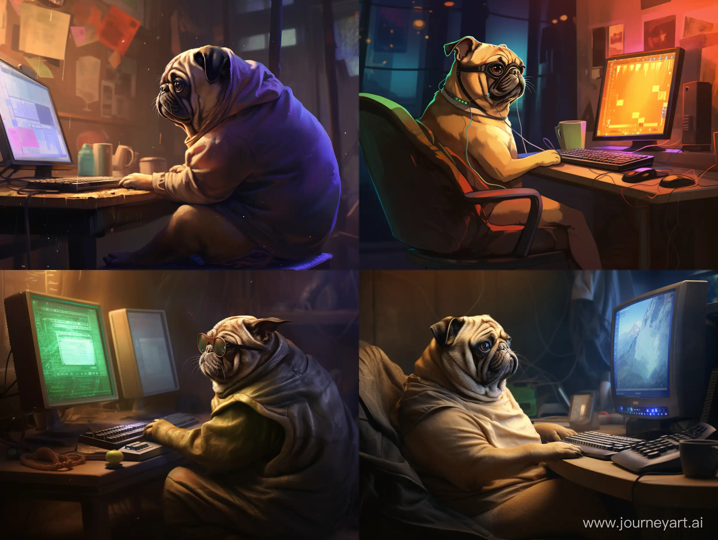 Adorable-Pug-Coding-on-a-Chair-with-a-PC-in-43-Aspect-Ratio