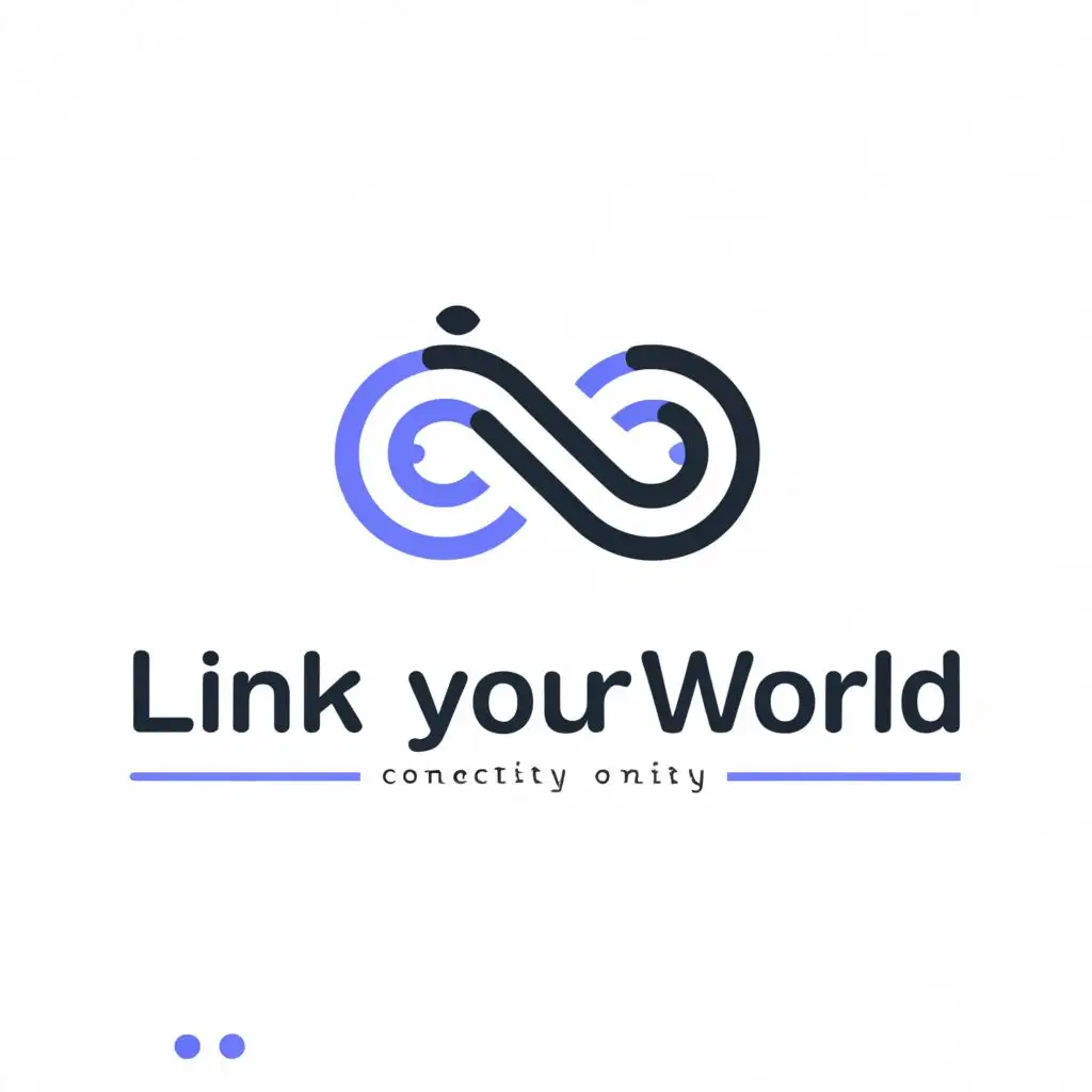 a logo design,with the text "link your world", main symbol:snake,Moderate,be used in Internet industry,clear background