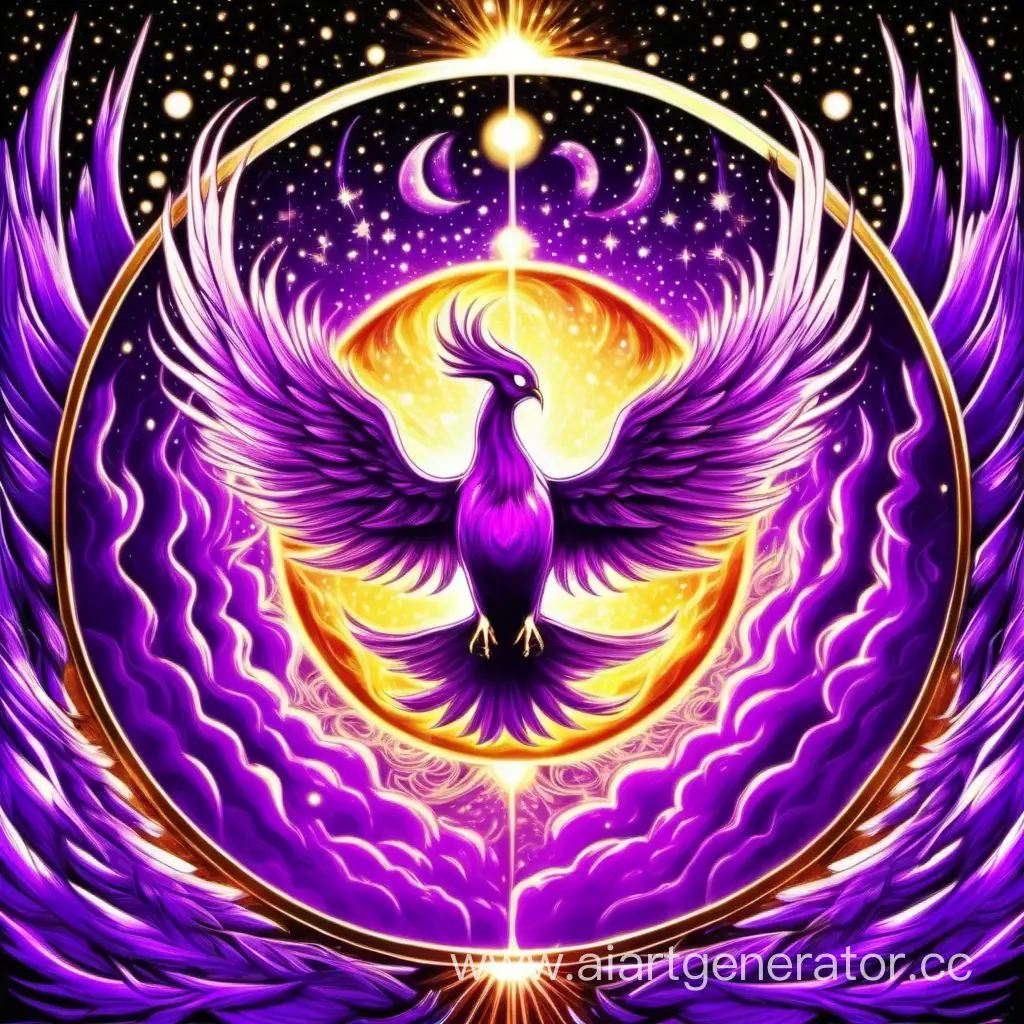 Phoenix-Bird-Opening-Portals-to-Other-Worlds-Purple-Radiance-and-Interdimensional-Travelers