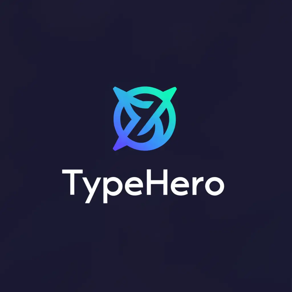 a logo design,with the text "TypeHero", main symbol:logo for a new web application focused on travel marketing content. The web application is designed with a user-friendly interface to assist content marketers in generating marketing content. It provides interactive prompts, making the process intuitive and efficient. The app then creates complete campaigns and all the necessary marketing assets such as emails, web landing pages, and other promotional materials. The application specializes in content marketing for the travel industry, offering tailored solutions for travel businesses seeking to promote their services. The logo should reflect the app's focus on the travel industry and content marketing. The logo should be minimalistic yet visually appealing, using two to three colors to create a memorable desing that users can easily associate with the app.,Moderate,be used in Travel industry,clear background
