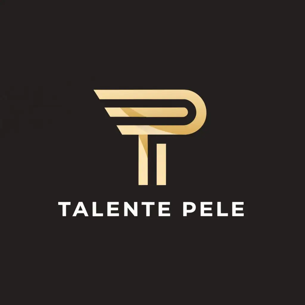 a logo design,with the text "Talente Pele", main symbol:TP,Moderate,clear background