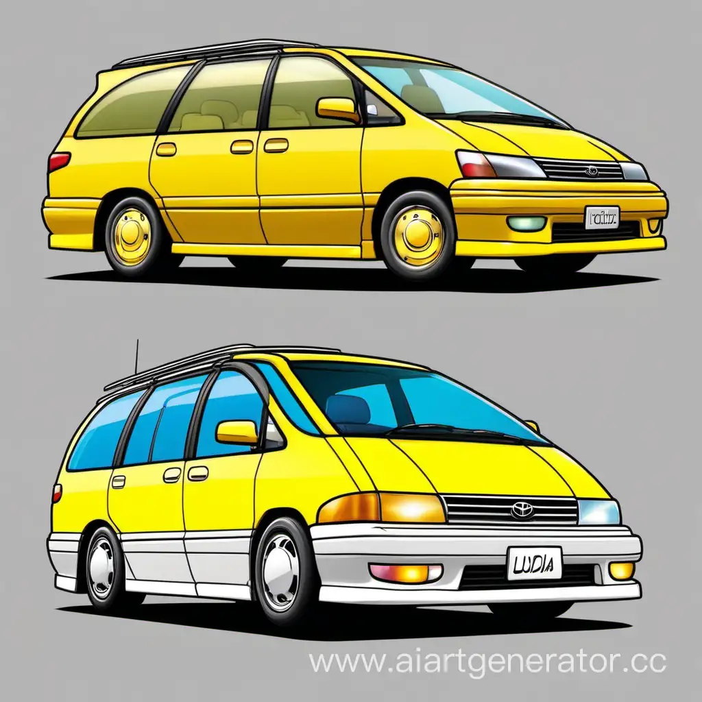 Toyota-Estima-Lucida-Rendered-in-Simpsons-Animation-Style