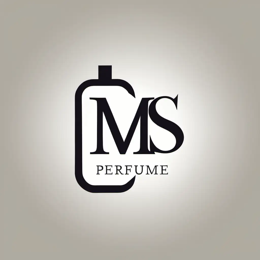 Elegant 2D Vector Logo Design for Perfume Products MS
