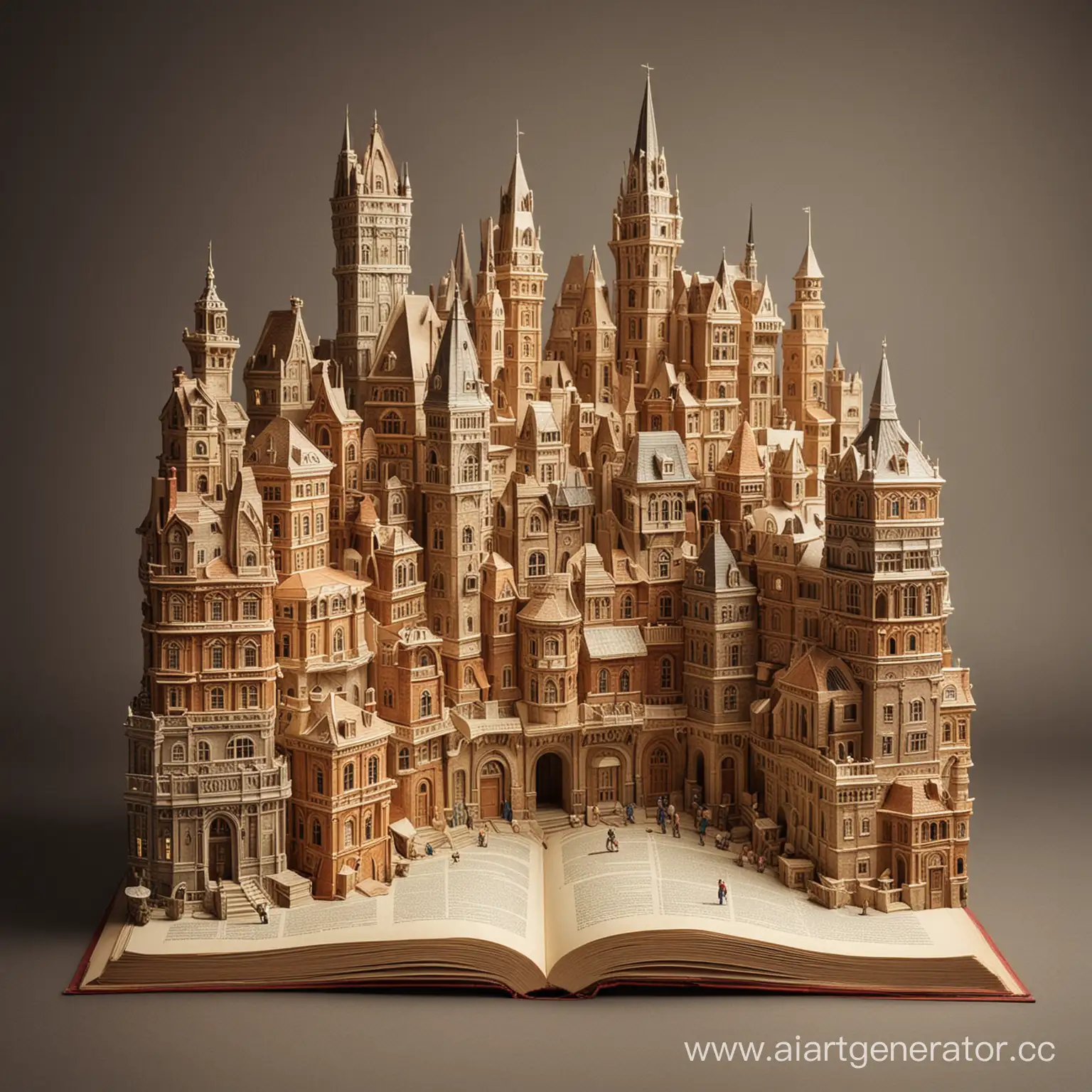 Cityscape-of-Giant-Books-Fantasy-Urban-Landscape-Artwork