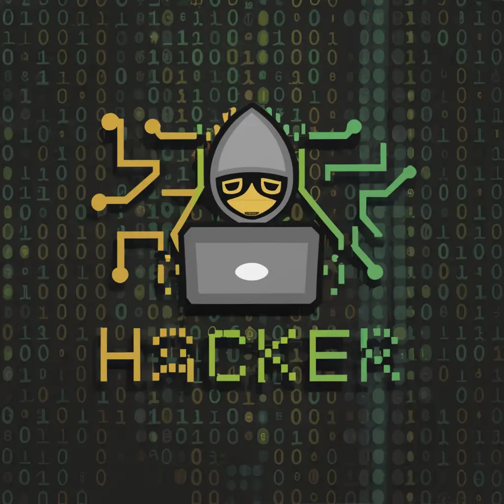 a logo design,with the text 'hacker', main symbol:hacker,Moderate, be used in Technology industry, clear background