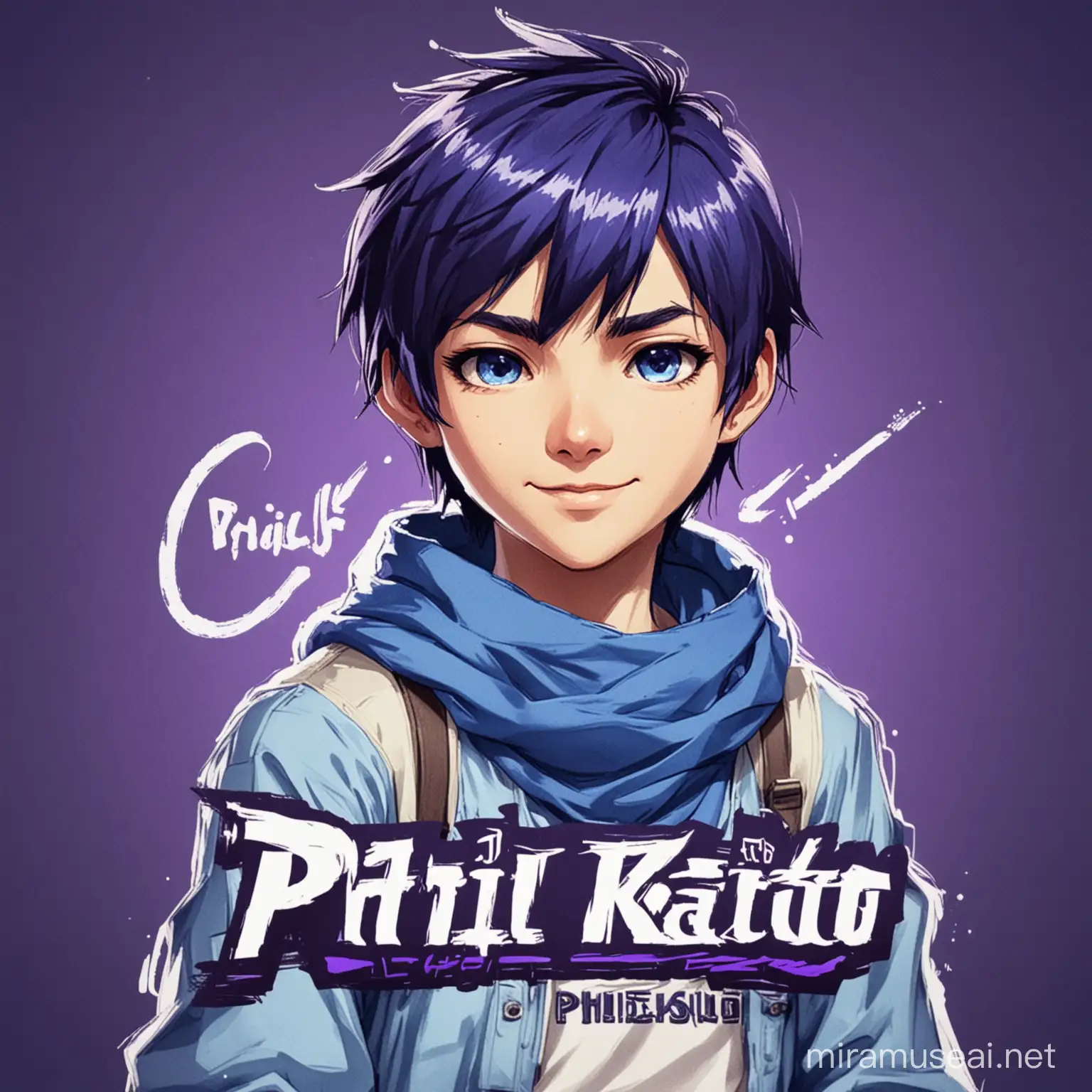 Kaito Kid inspirierter avatar als Twitchbanner mit Schriftzug "Phil_ist_Kaito" 