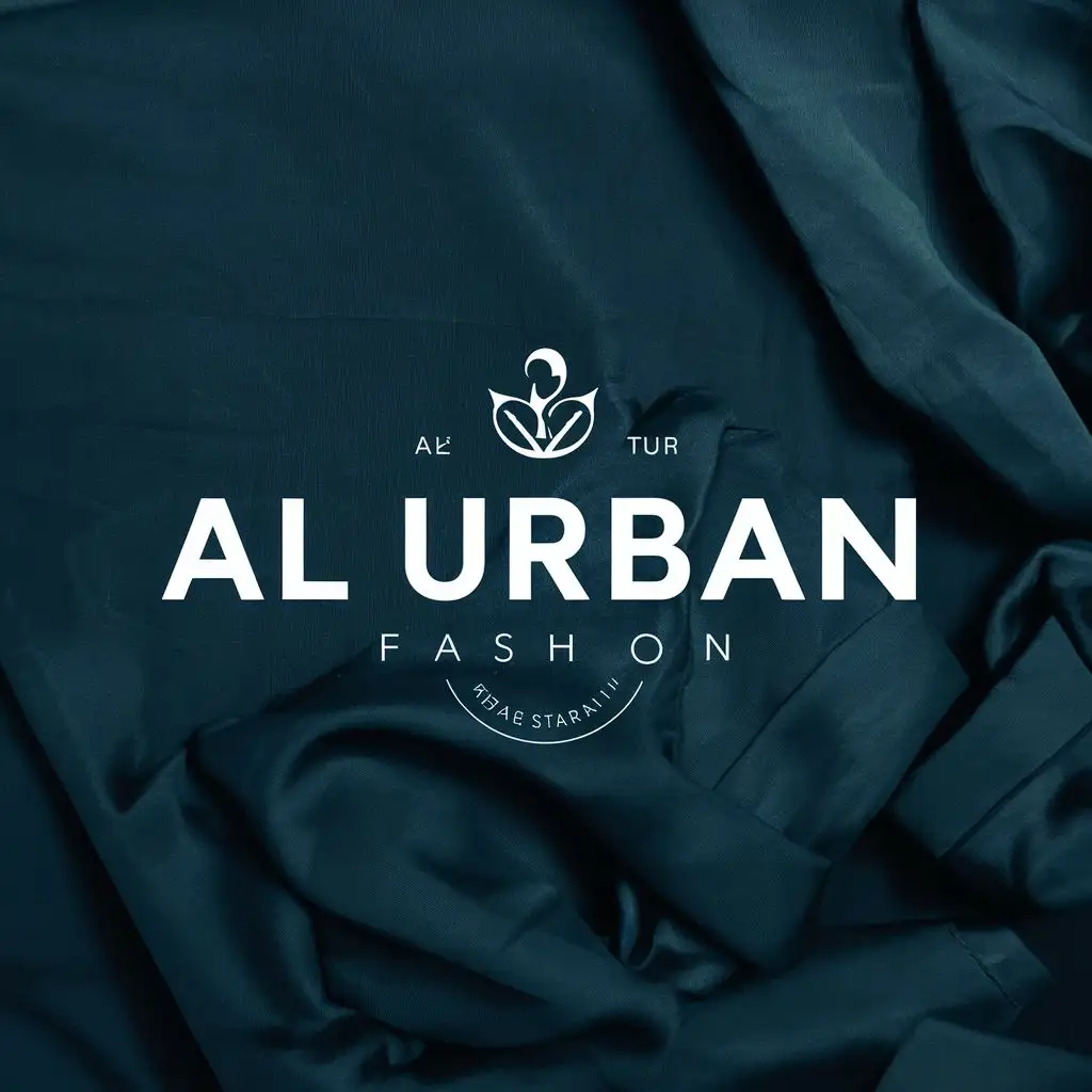 logo, FASHION, with the text "AL URBAN", typography, be used in Internet industry