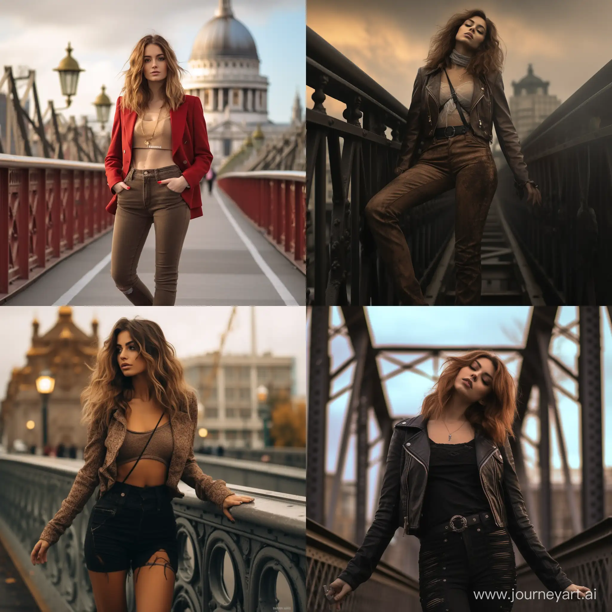 Elegant-Woman-Posing-on-London-Bridge