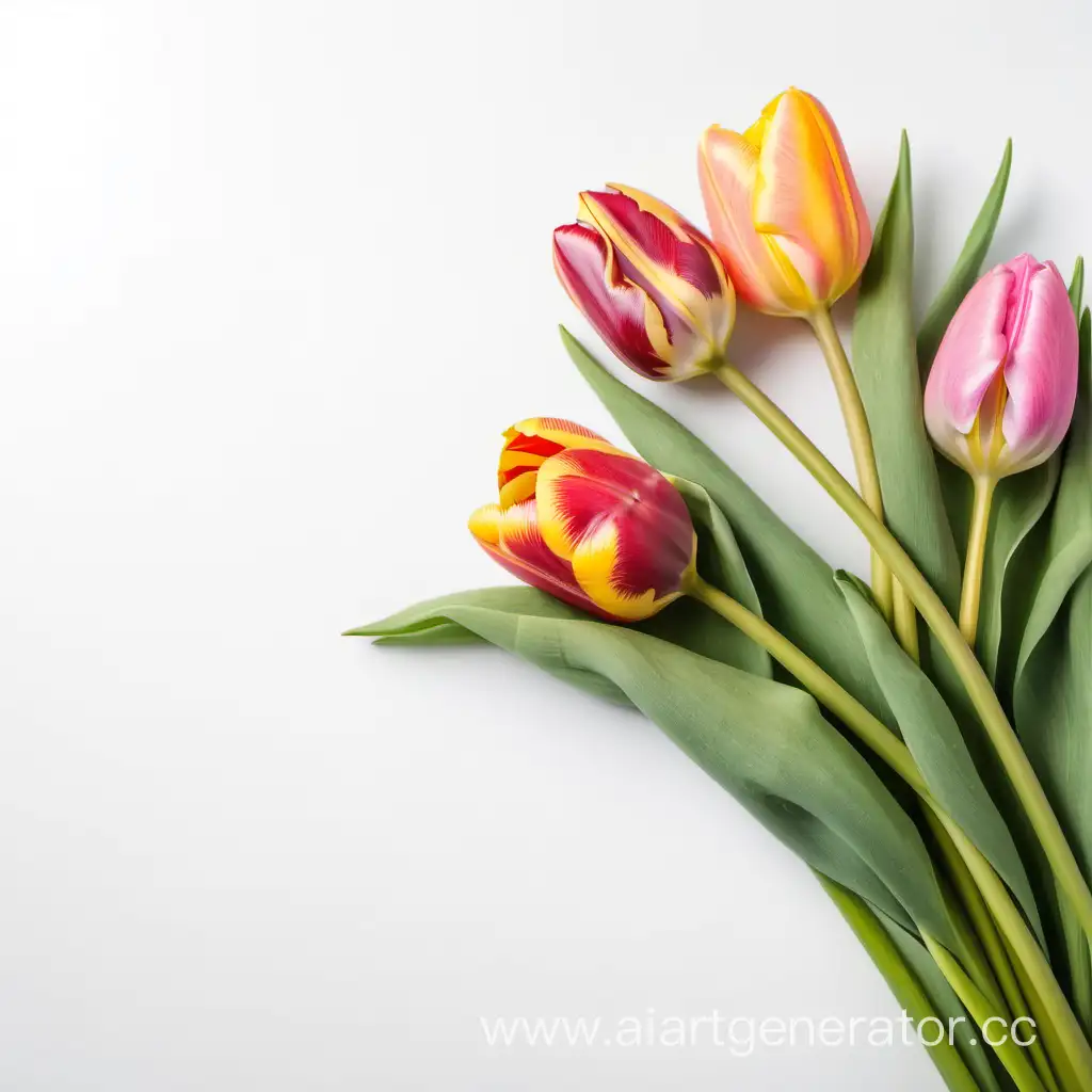 Vibrant-Tulip-Bouquet-on-Clean-White-Background