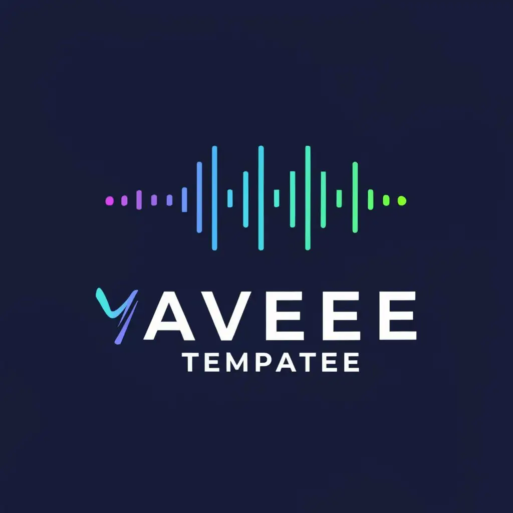 a logo design,with the text "Avee Template", main symbol:Audio visualize,Moderate,clear background