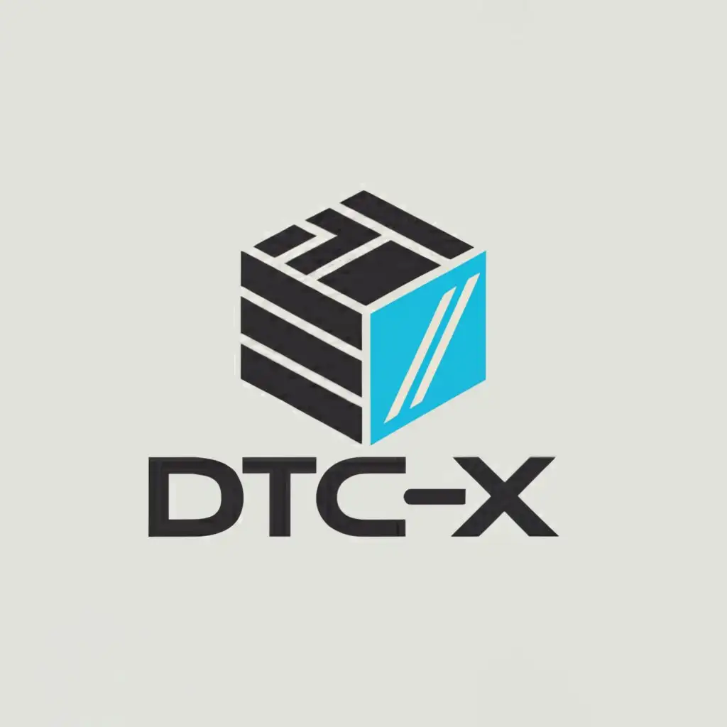 a logo design,with the text "Dtc-X", main symbol:software box,Moderate,clear background