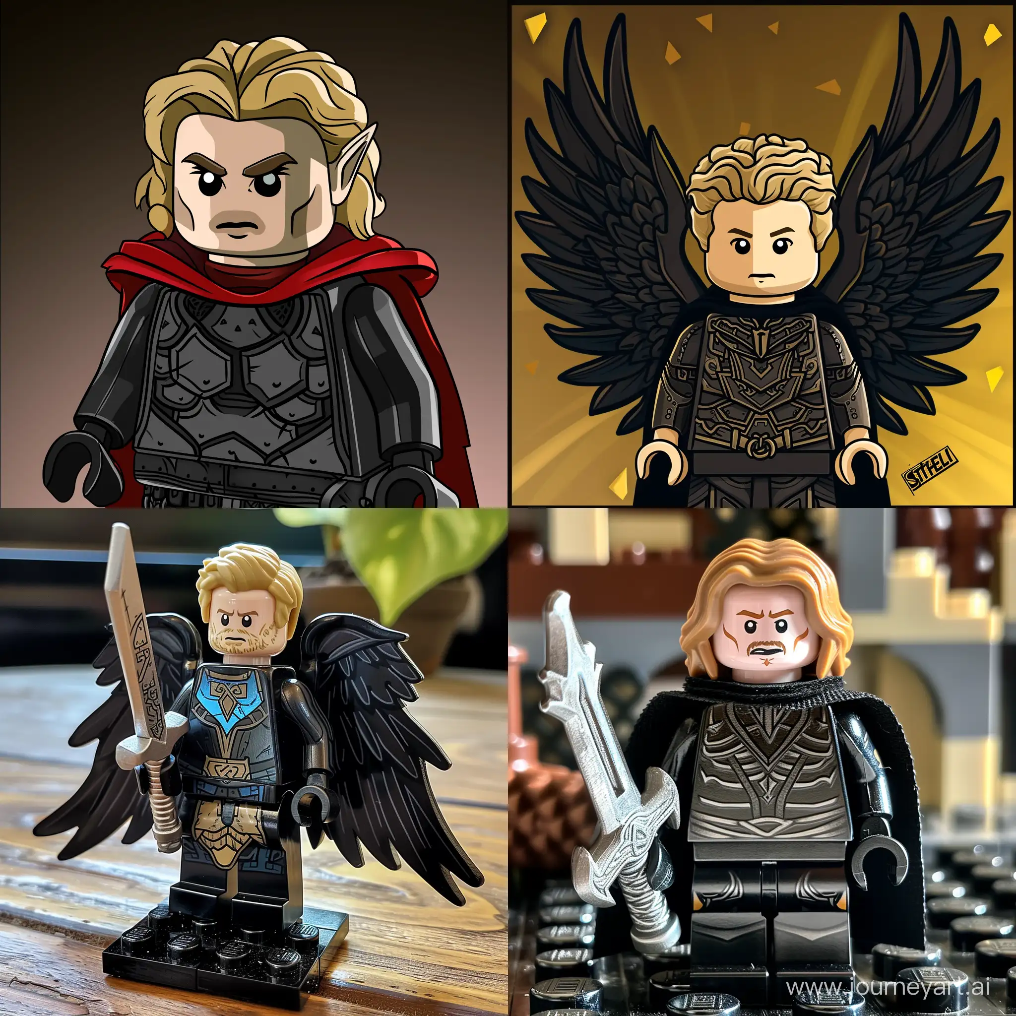 Draw Uriel Septim VI, from the game The elder scrolls 4 in the lego style