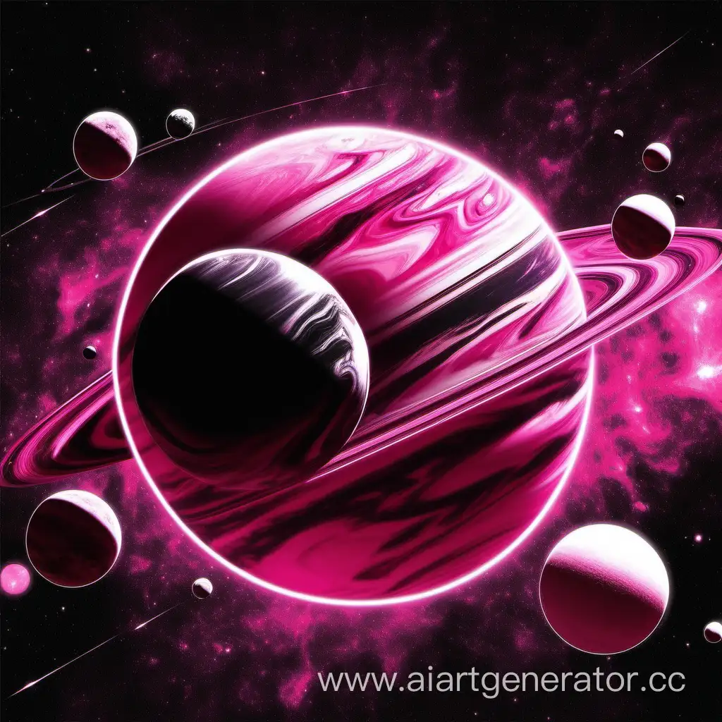 планета черно розового цвета