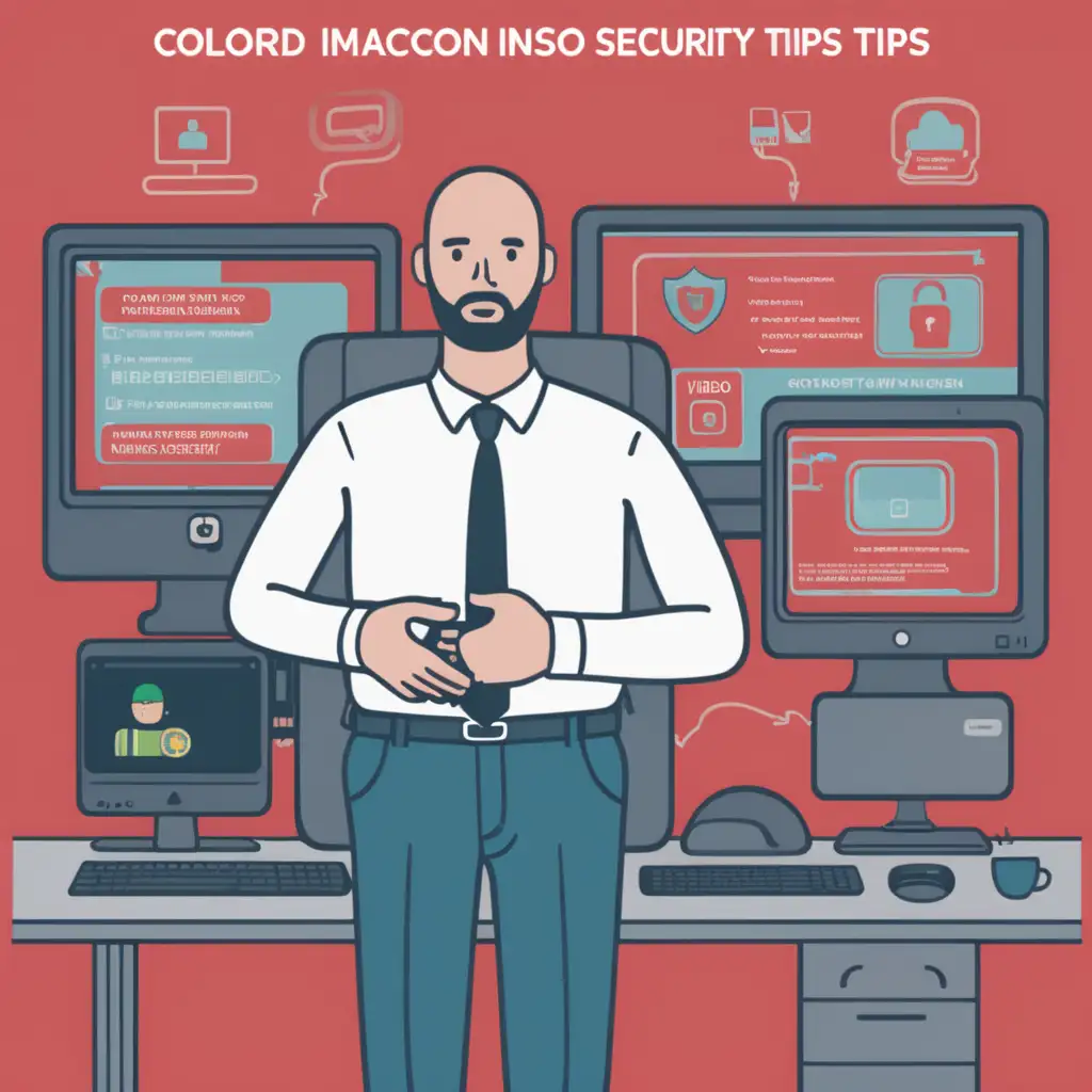 Vibrant Illustration of Common Security Tips I Video