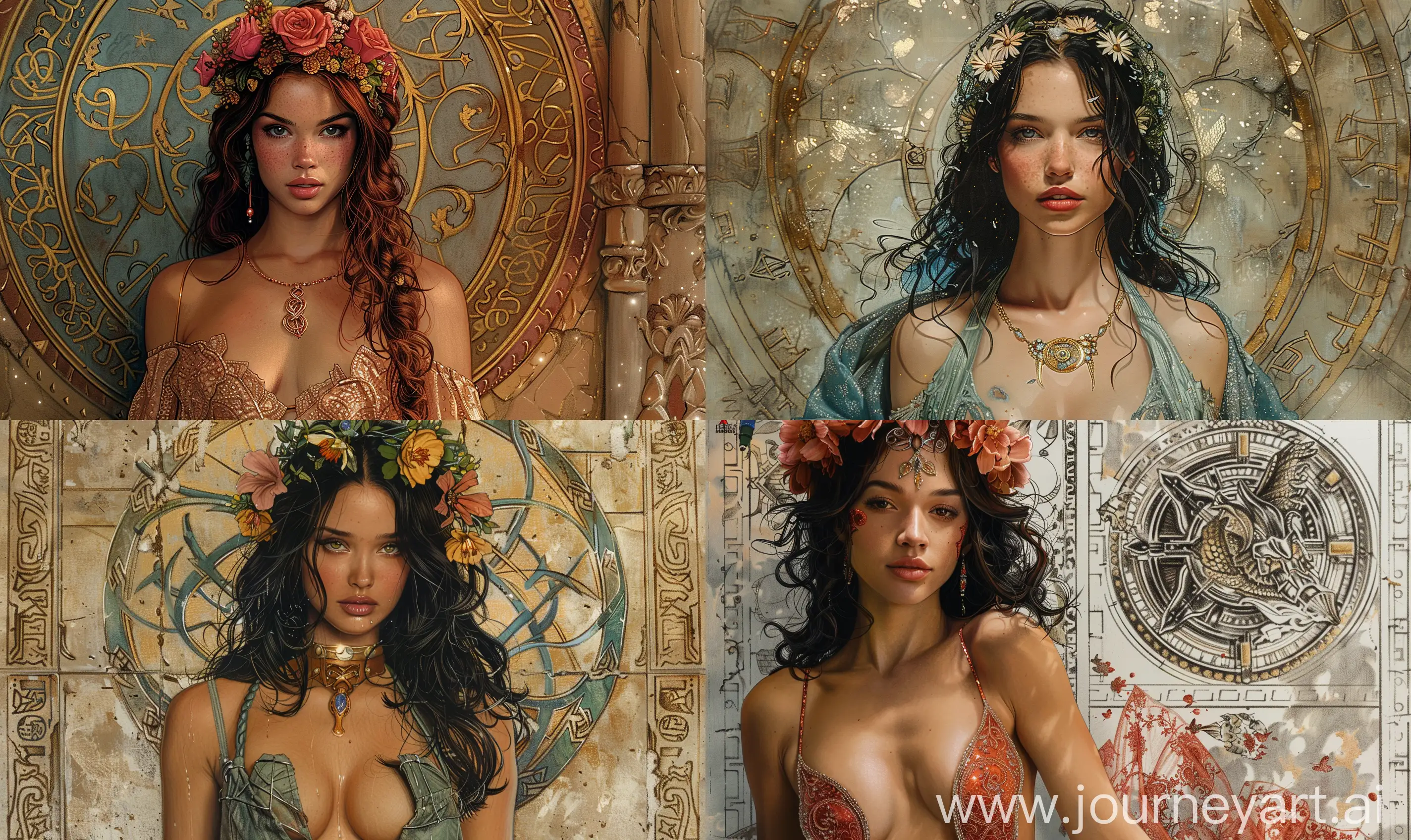 Enchanting-Woman-Wizard-in-Spring-Exotic-Attire-Fantasy-RPG-Art