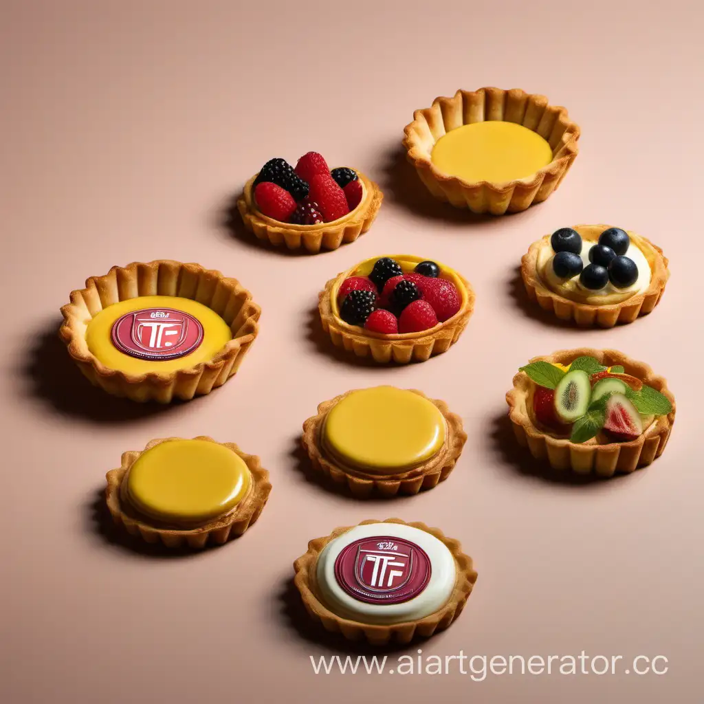 Colorful-Logo-Tartlet-Dessert-on-a-Platter