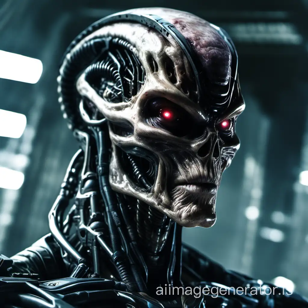 to combine Alien and Terminator into one person, movie