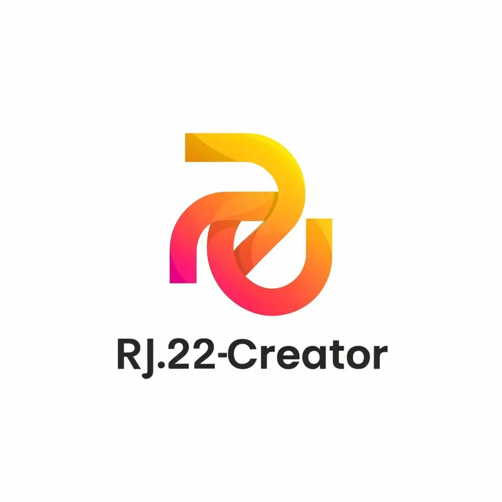 a logo design,with the text "Rj.22_creater", main symbol:Rj.22_creater,Minimalistic,clear background