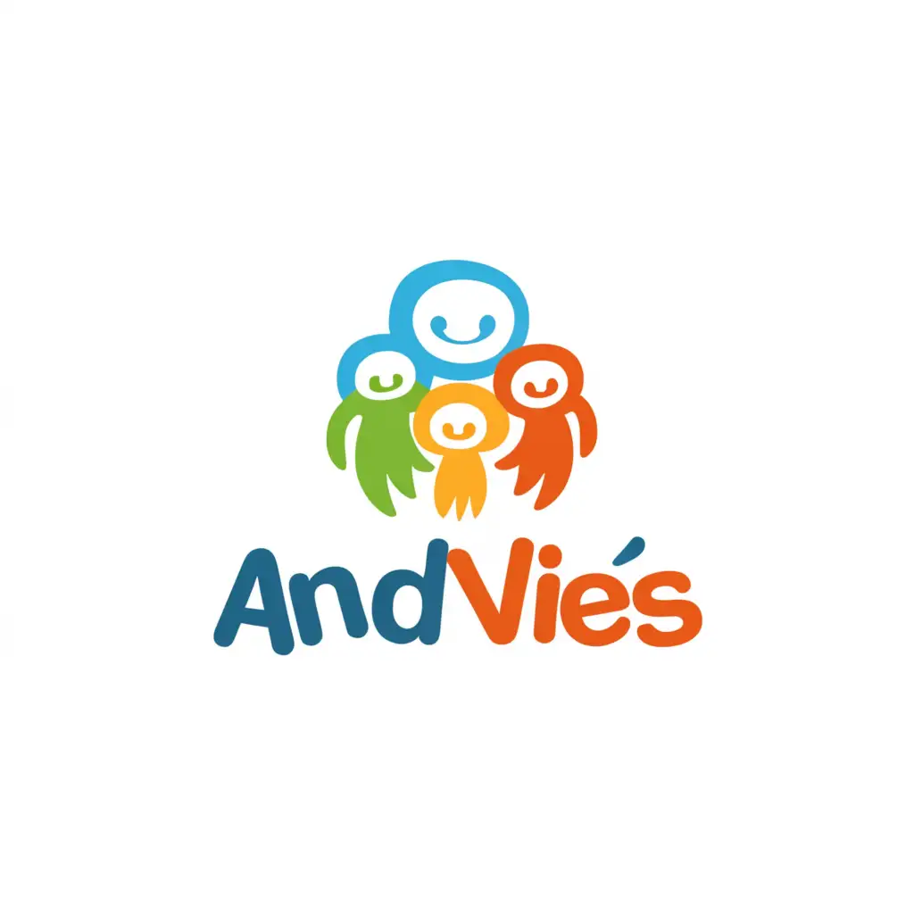 a logo design,with the text "Andvies", main symbol:Logo for a tshirt for kids of family,Moderate,clear background