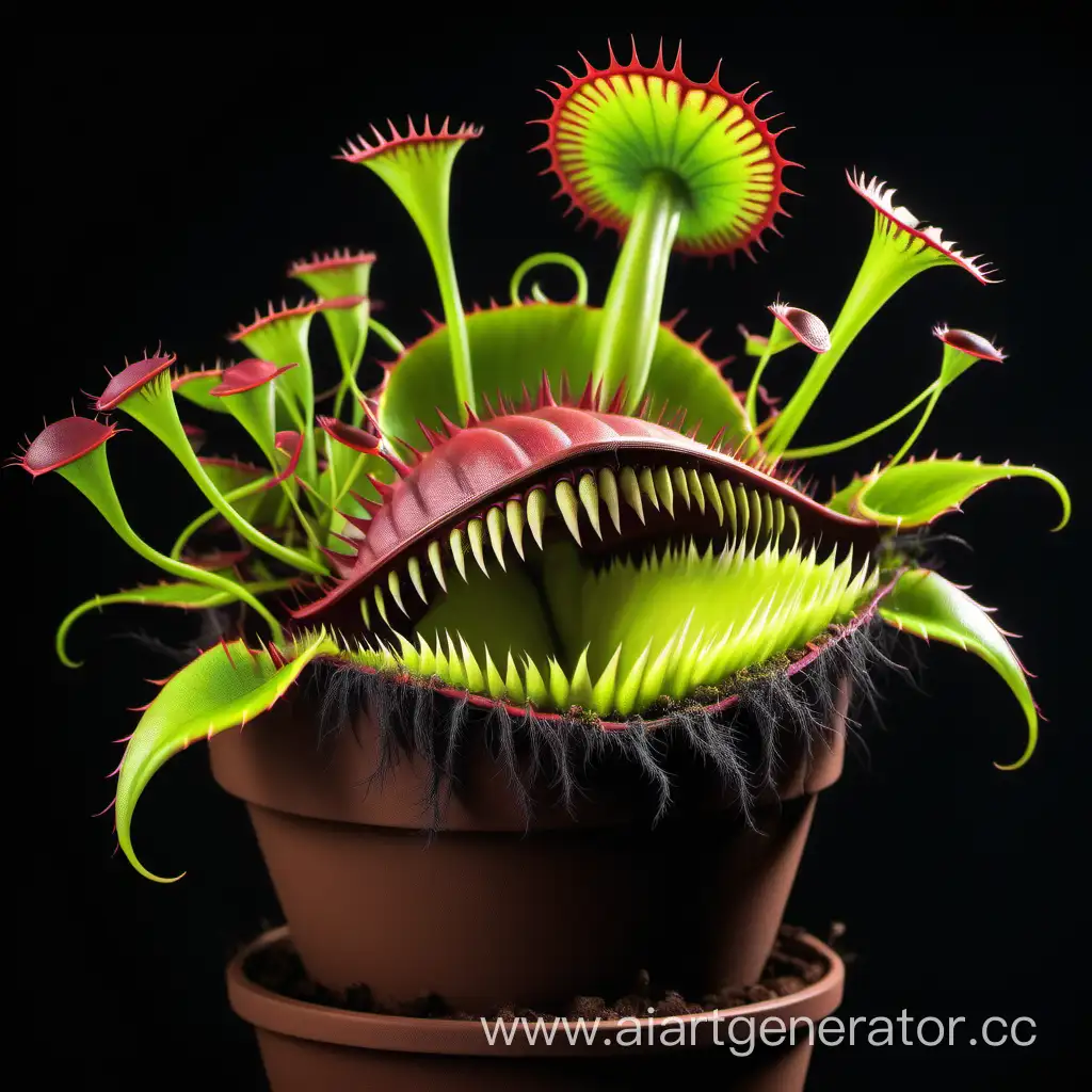 Exquisite-Dionaea-or-Venus-Flytrap-Masterpiece-Artwork
