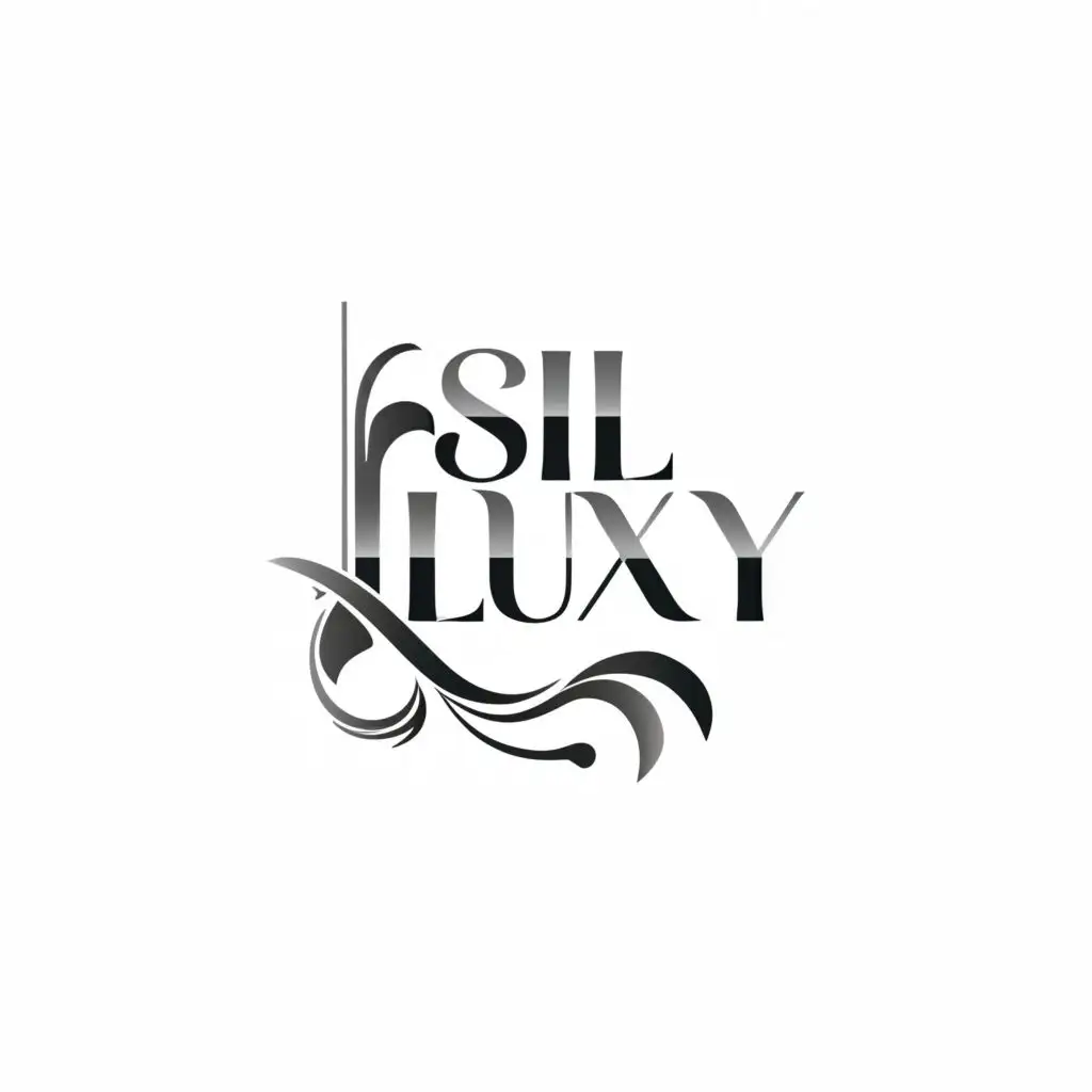 a logo design,with the text "SIL LUXY
", main symbol:hairspray product,complex,clear background