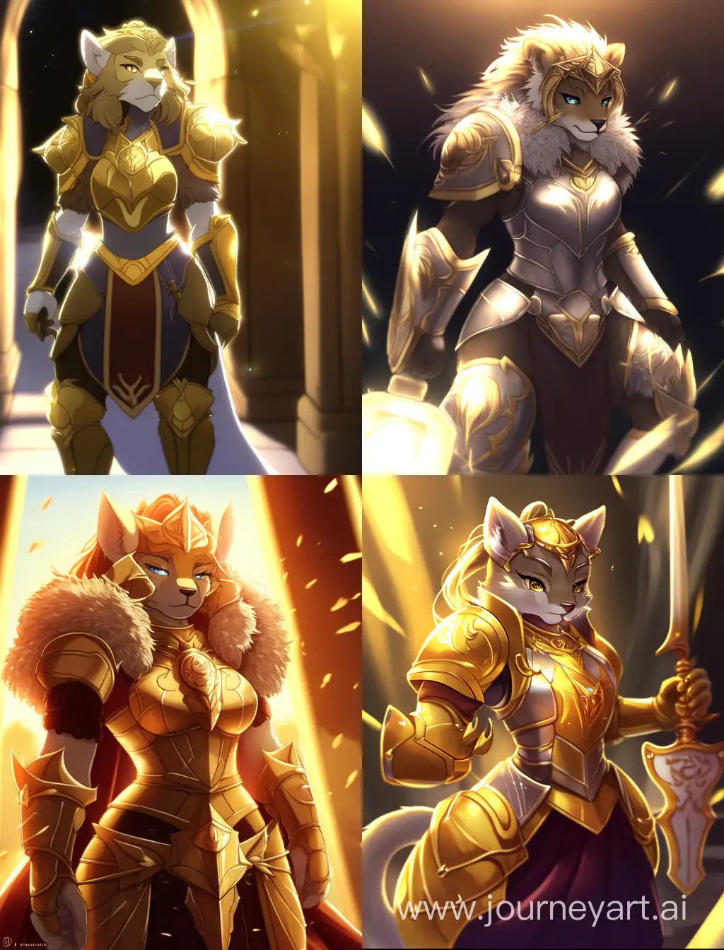 Majestic-Elven-Lioness-in-Golden-Illumination