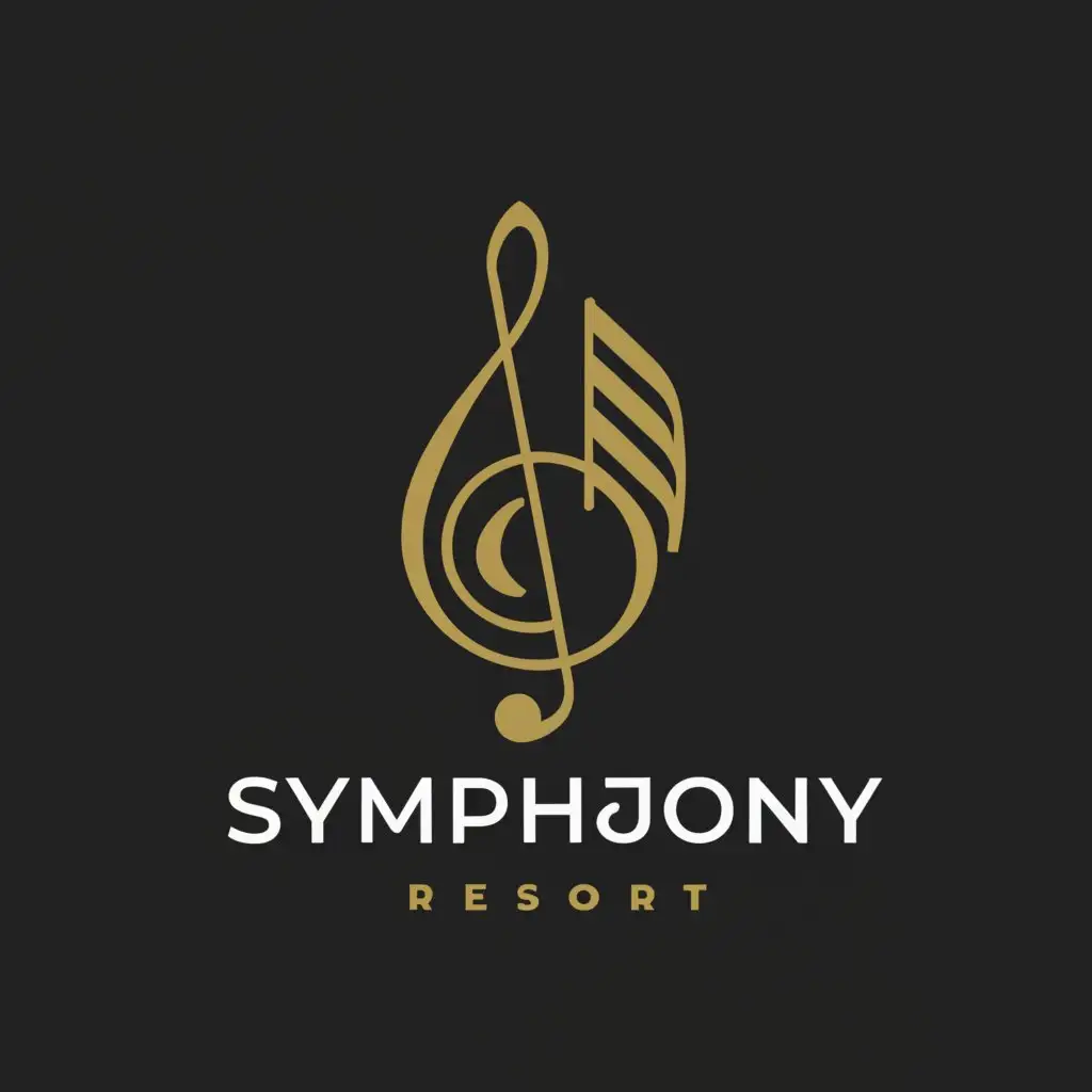 a logo design,with the text "Symphony", main symbol:Resorts,Moderate,clear background
