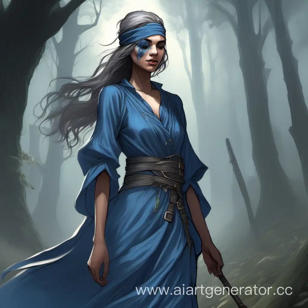 Daughter-of-Baba-Yaga-in-Enchanted-Blue-Dress-and-Blindfold