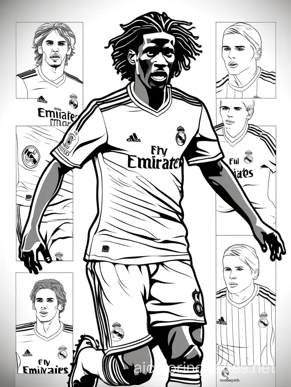 Eduardo-Camavinga-Real-Madrid-Coloring-Page-for-Kids-French-Midfielder-in-Action