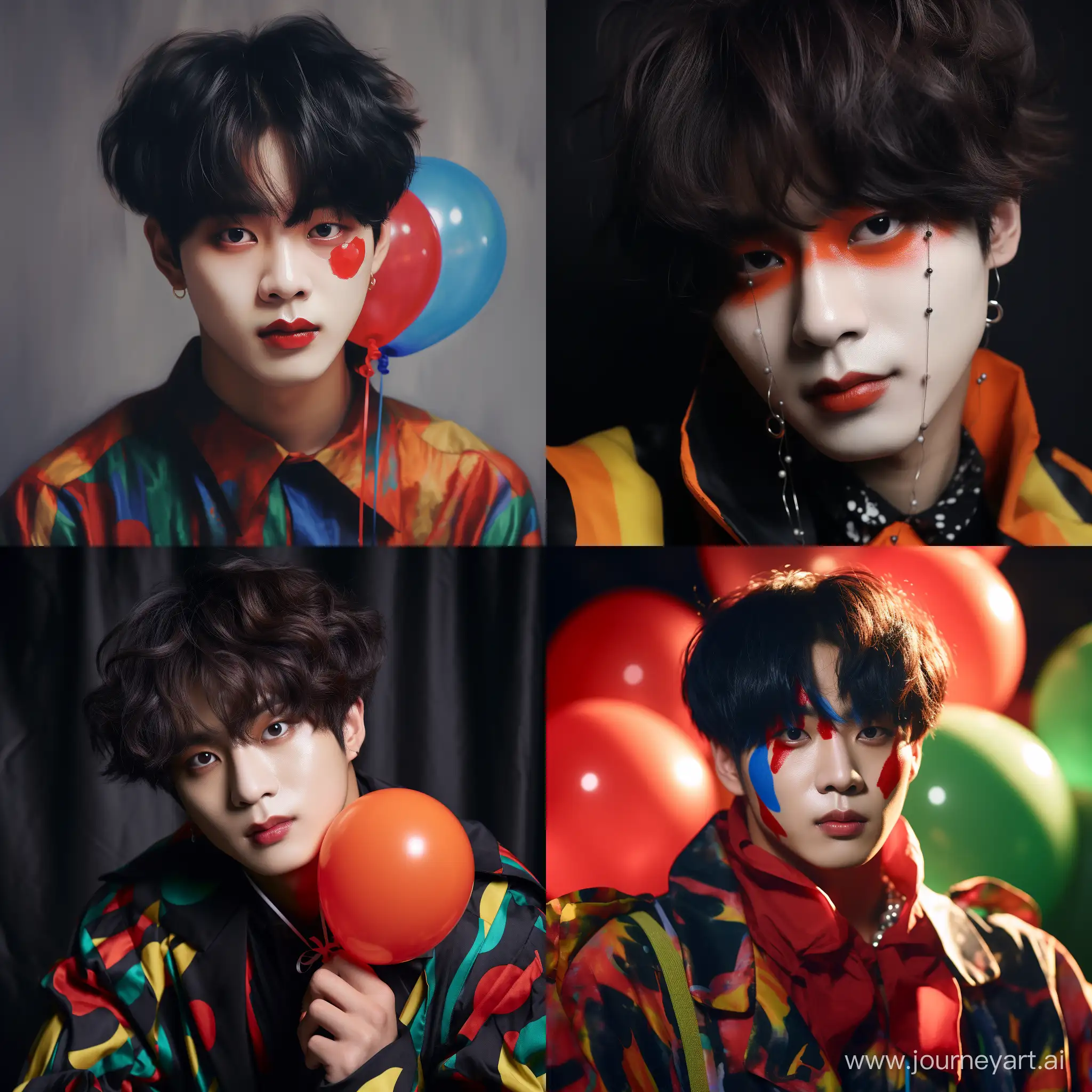 Jungkook-Wearing-a-Captivating-Clown-Mask