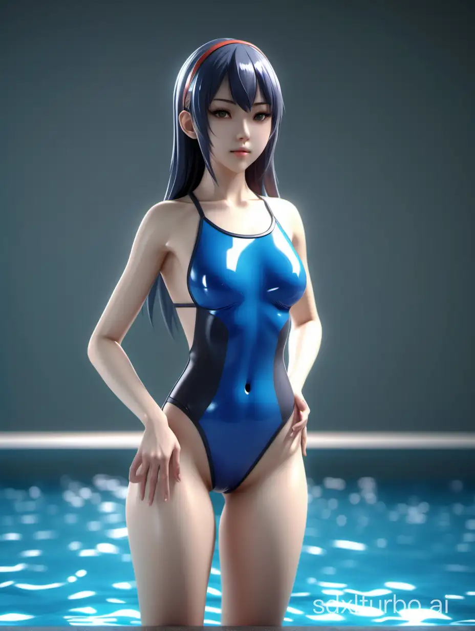 HyperRealistic Anime Girl in Swim Suit 4K High Quality Art | SDXL Free  Online