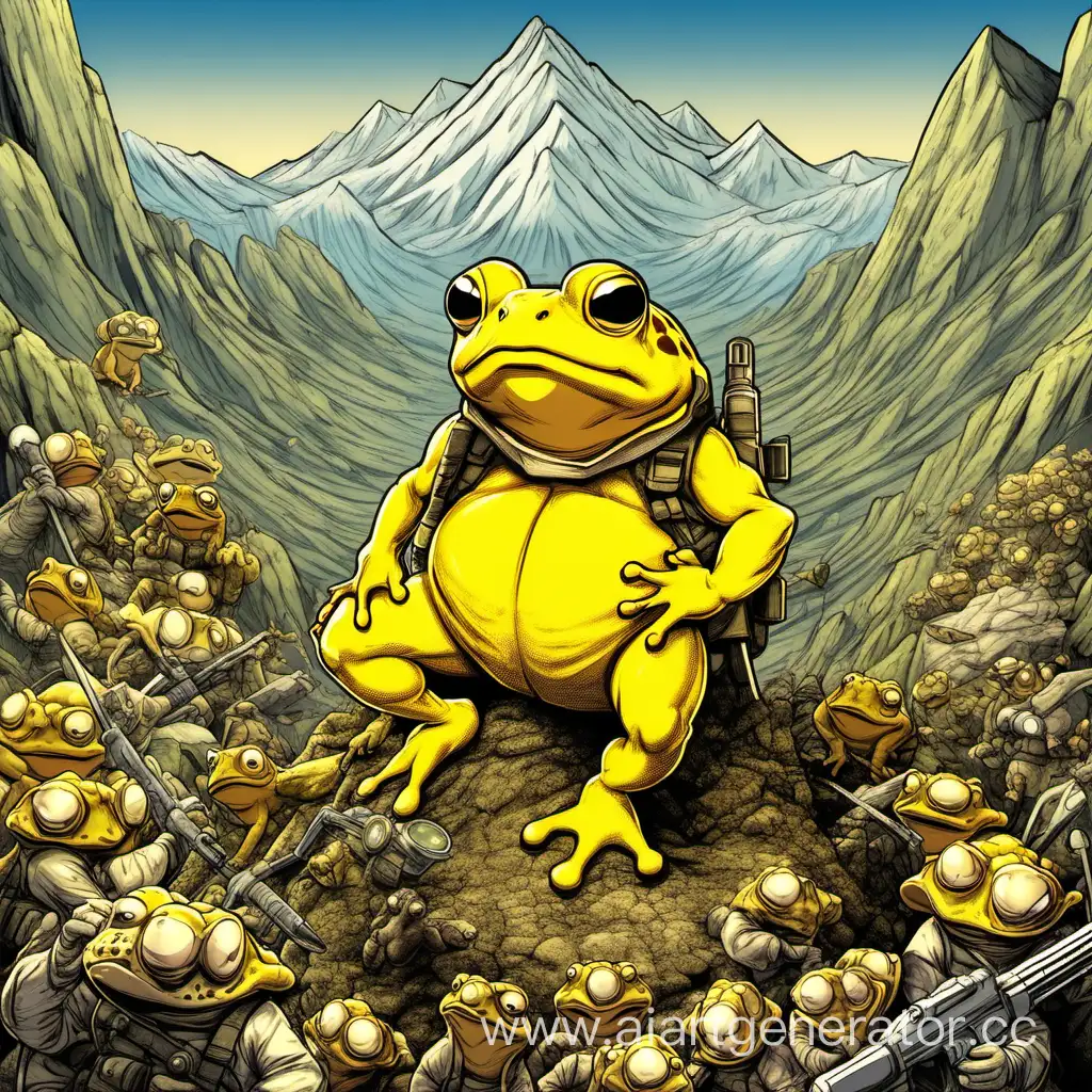 Adventure-with-Turbotoad-Yellow-Toad-Explores-the-Mountain-Military-Base
