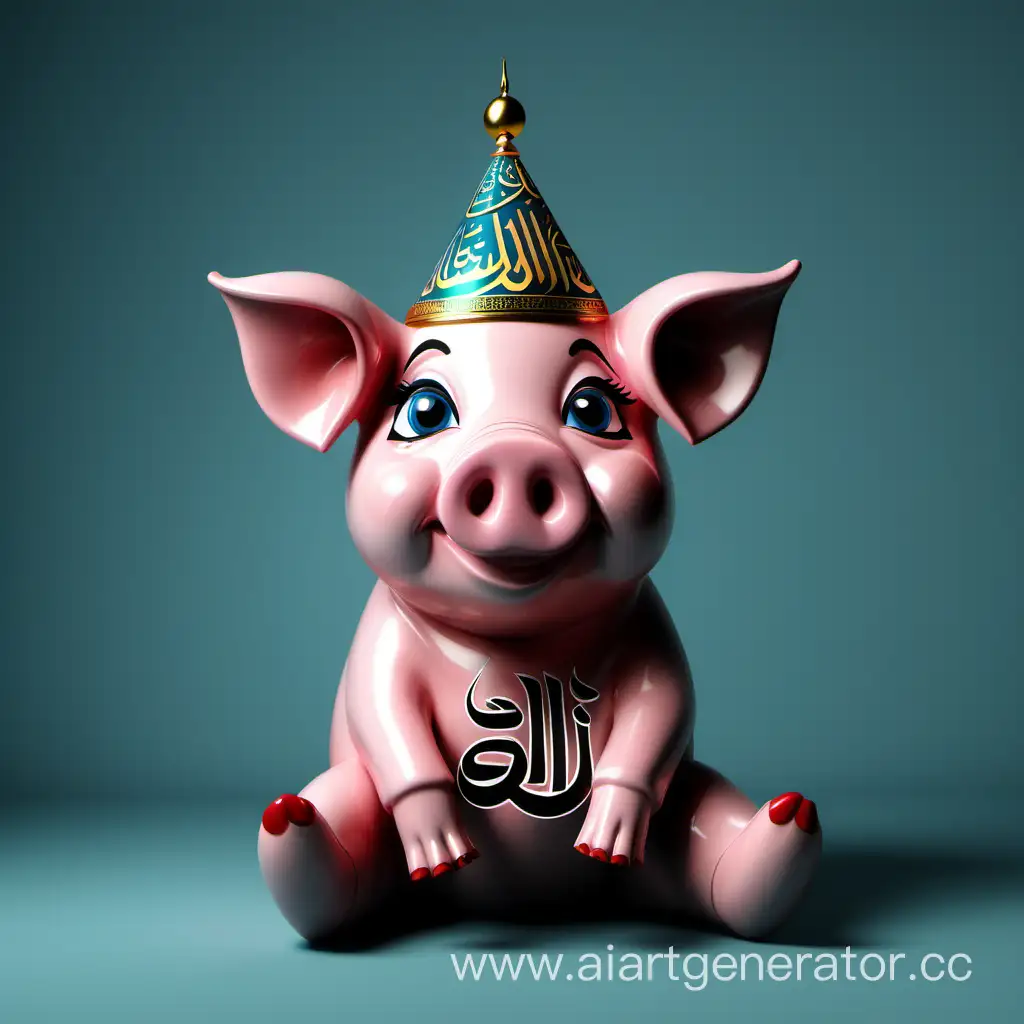 Religious-Symbolism-Pig-with-the-Word-Allah