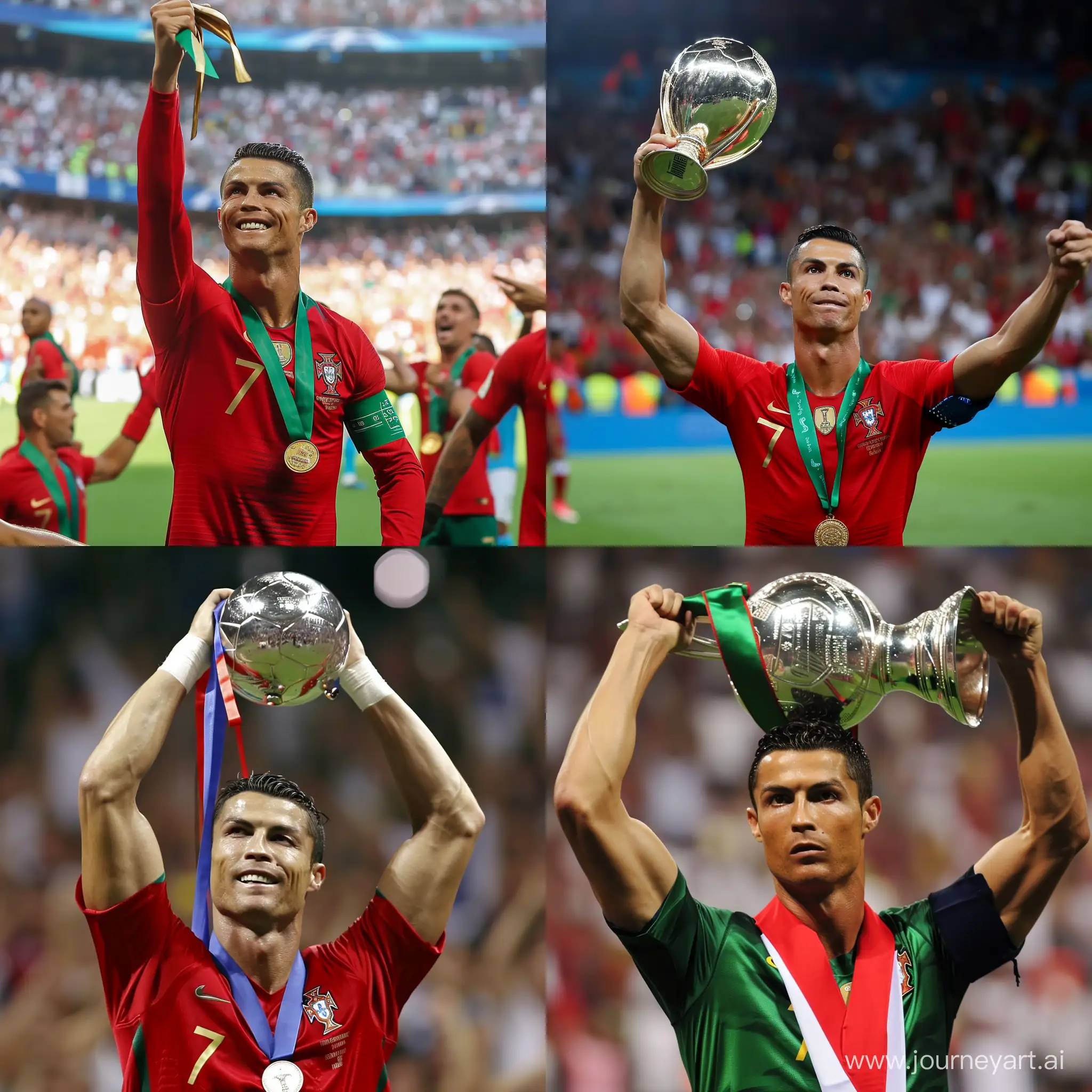 Ronaldo-Triumphantly-Lifts-World-Cup-Trophy