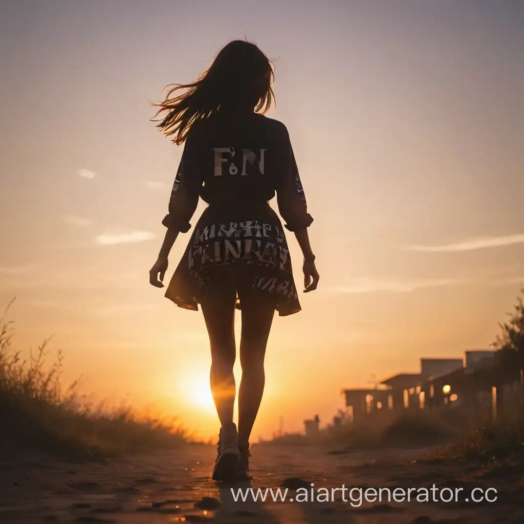 Silhouette-of-Girl-Walking-into-Sunset-with-Fanflare-Logo