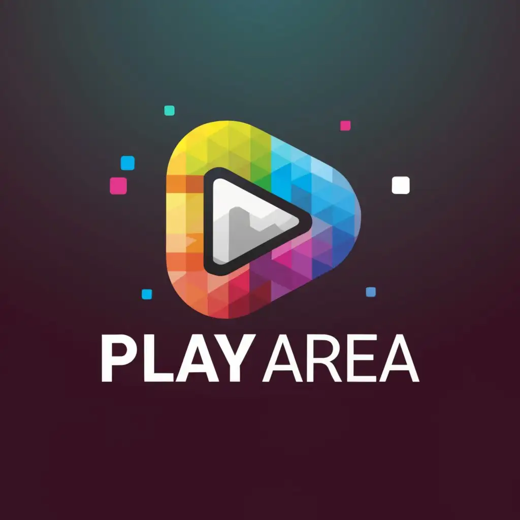 a logo design,with the text "Play Area", main symbol:youtube gaming banner computer 2560x1440px,Moderate,be used in Entertainment industry,clear background