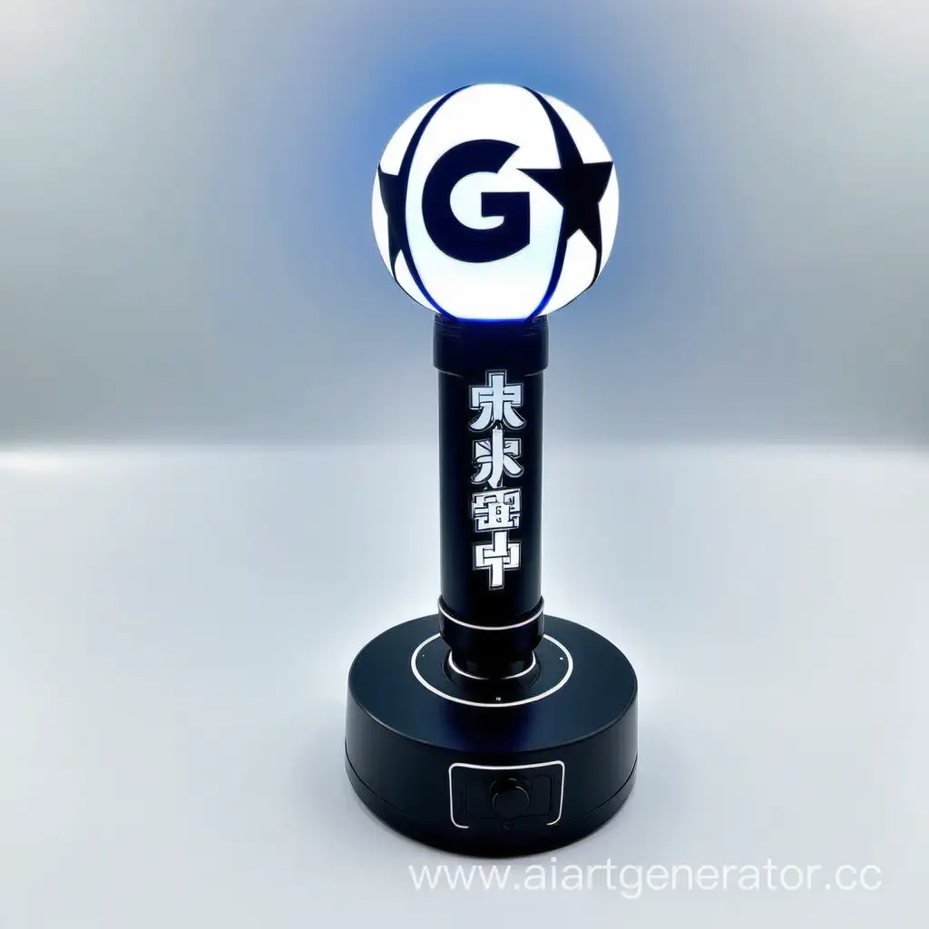GK-Black-and-White-Kpop-Lightstick-with-Silver-Patterns-and-LED-Sync
